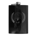 8oz BLACK Anonymous Flask