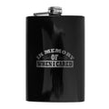 8oz BLACK In Memory of When I Cared Flask