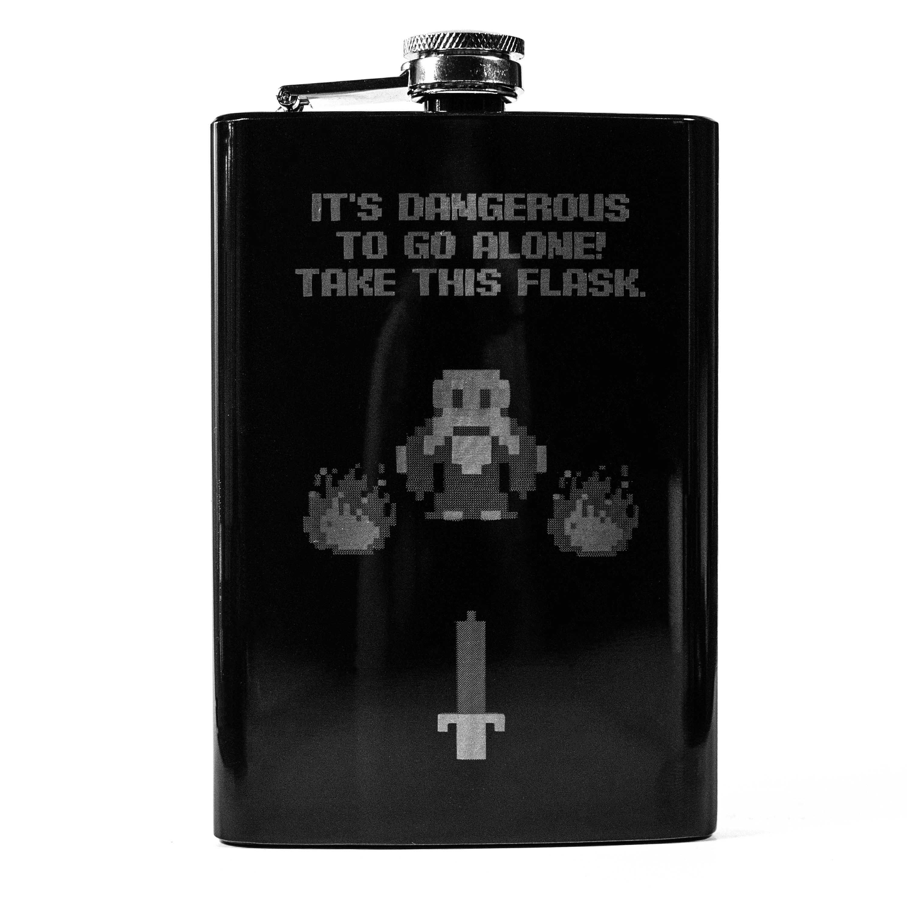 8oz BLACK Take This Flask
