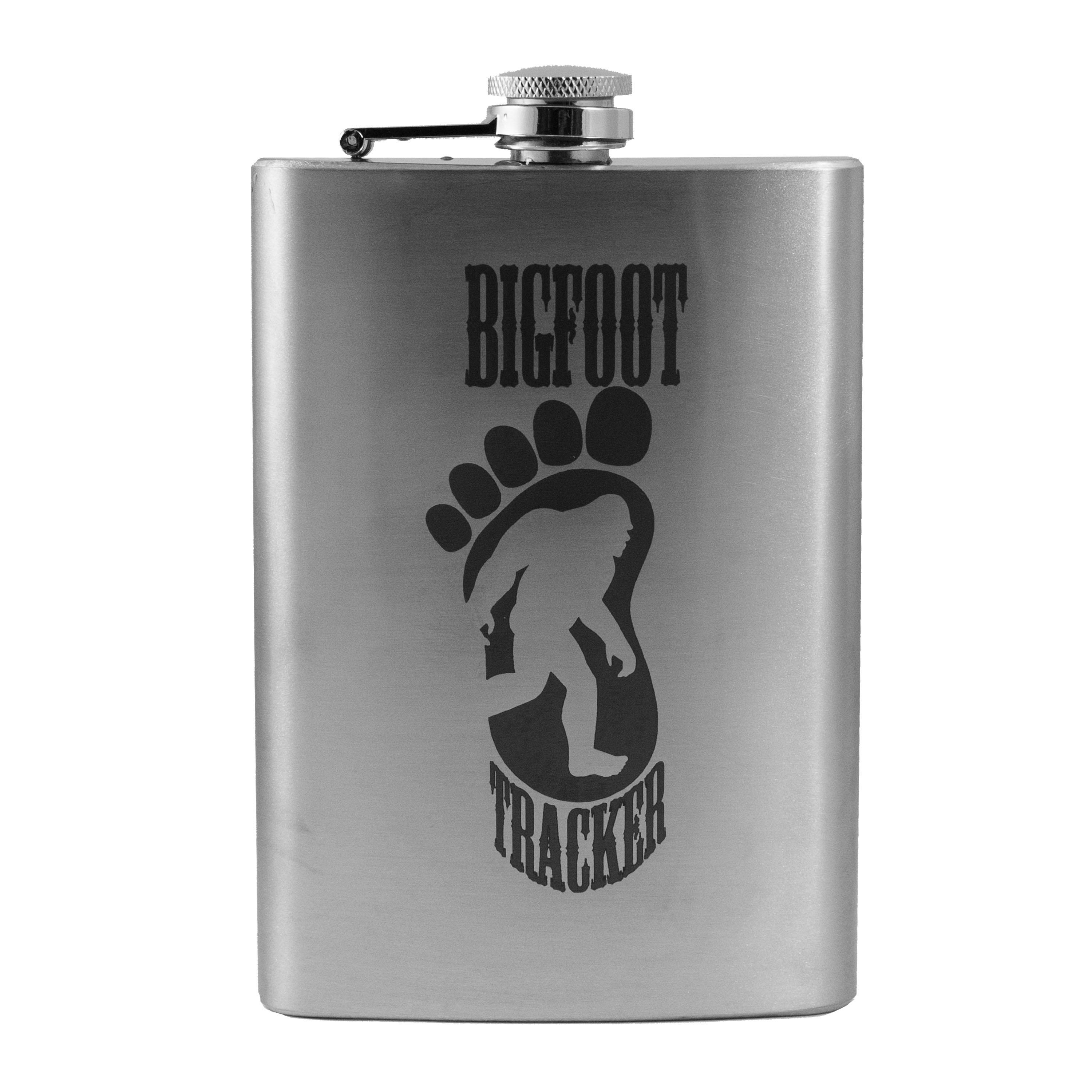 8oz Bigfoot Tracker Stainless Steel Flask