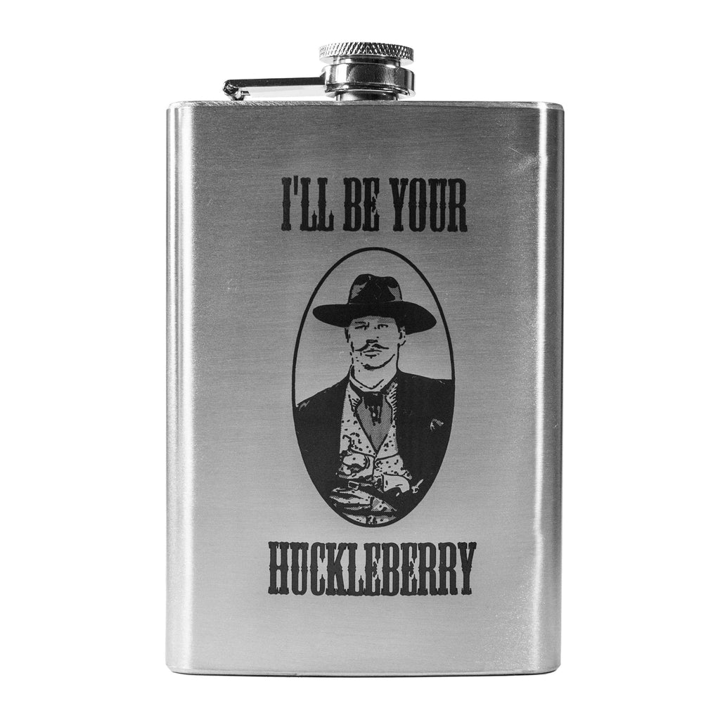 8oz I'll Be Your Huckleberry Stainless Steel Flask