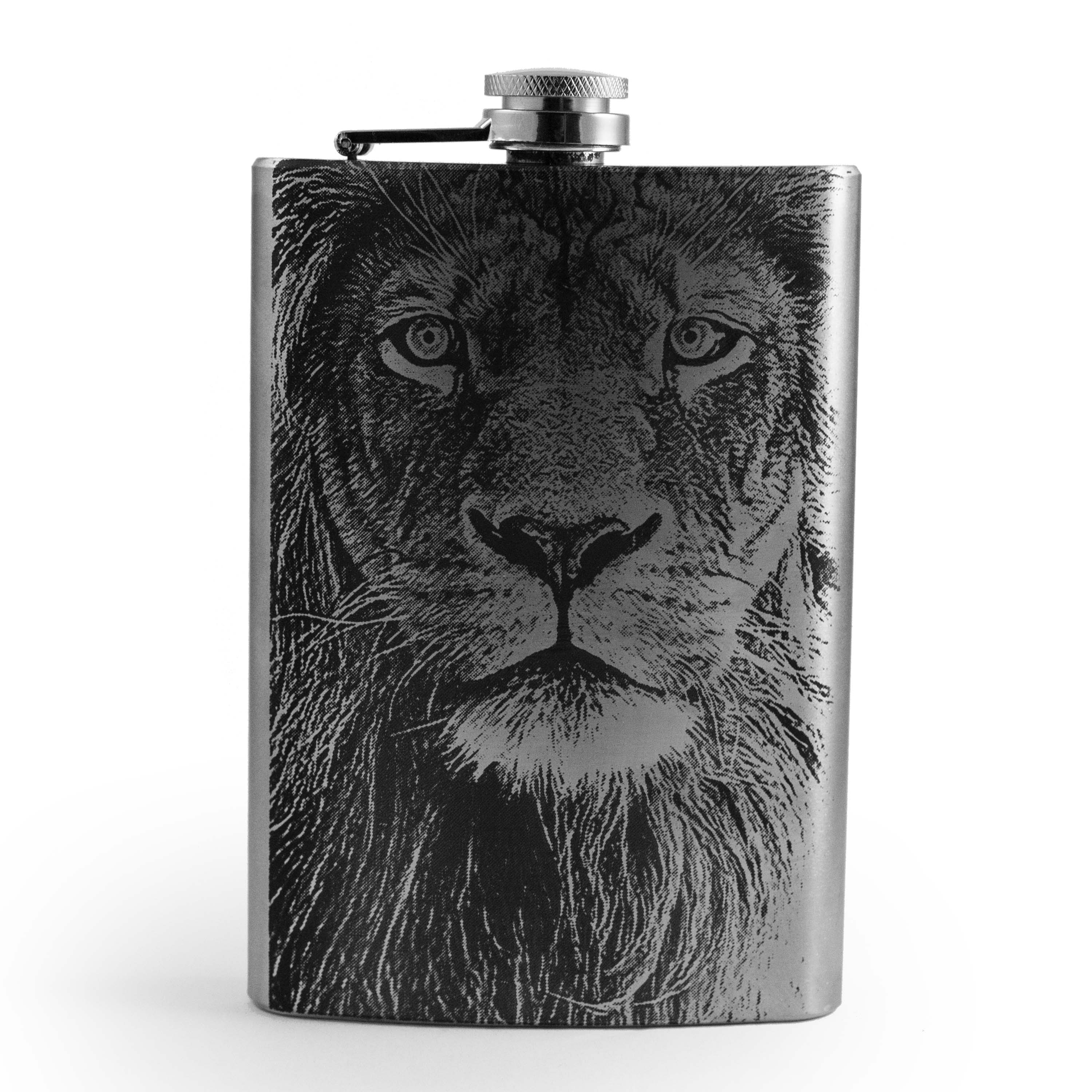 8oz King of the Jungle Stainless Steel Flask
