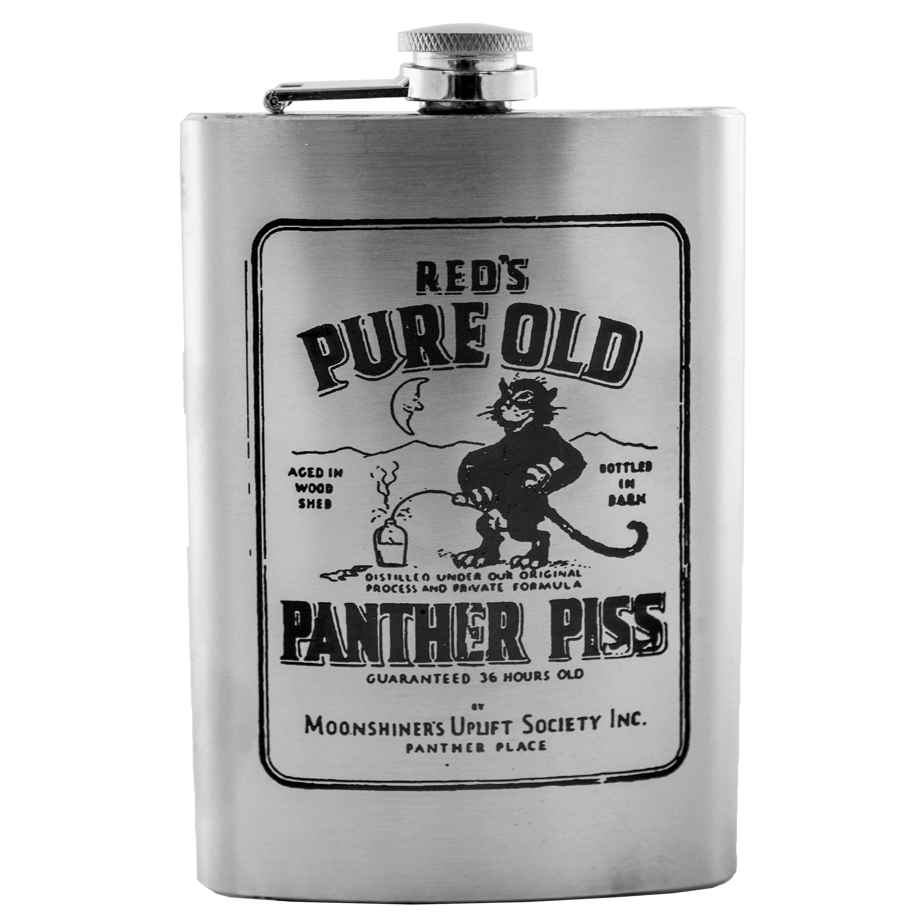 8oz Panther Piss Stainless Steel Flask