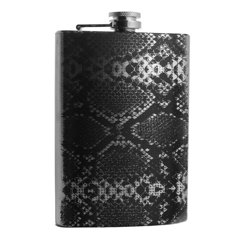 8oz Rattlesnake Stainless Steel flask