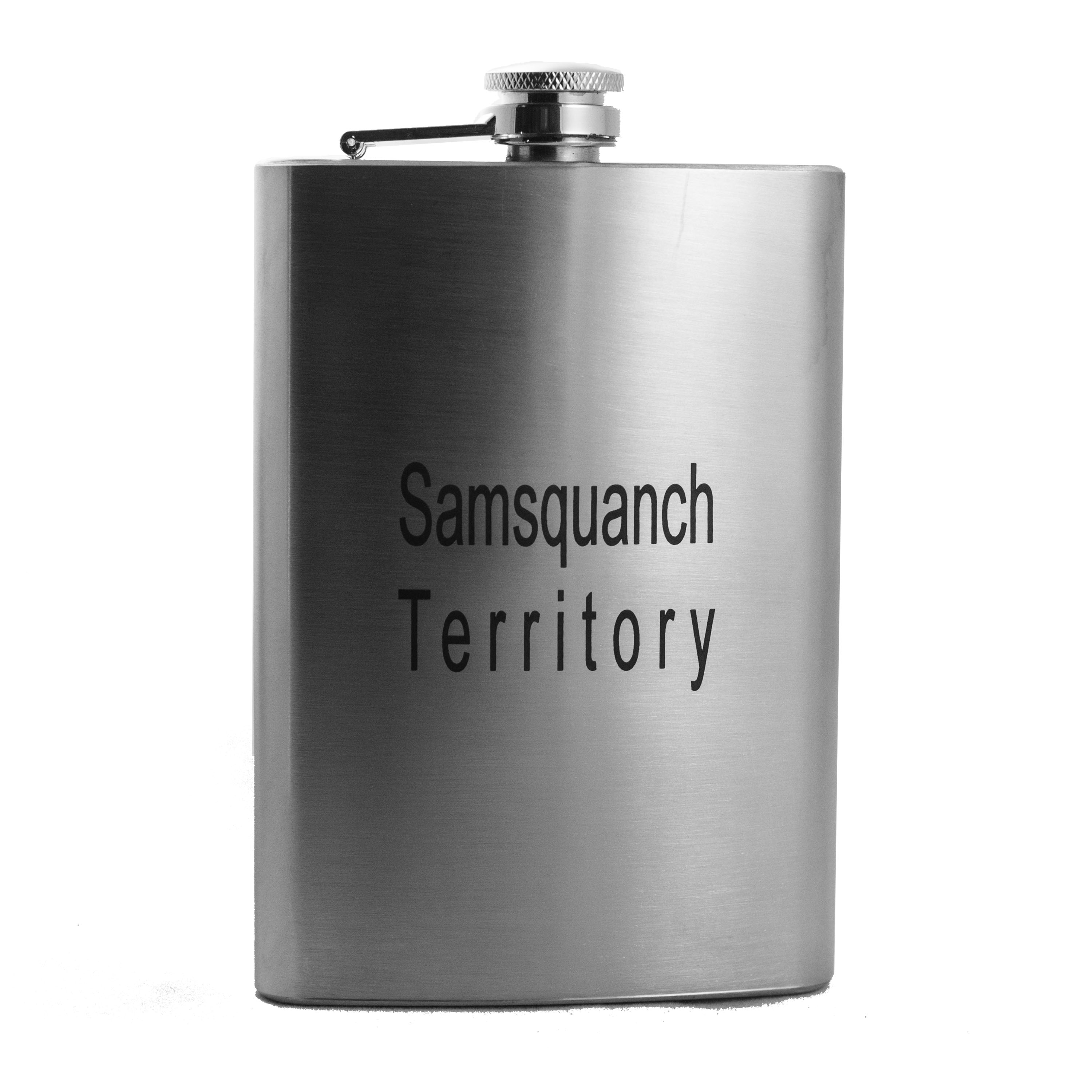 8oz Samsquanch Territory Stainless Steel Flask