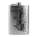 8oz Steam Locomotive Jenny Stainless Steel Flask