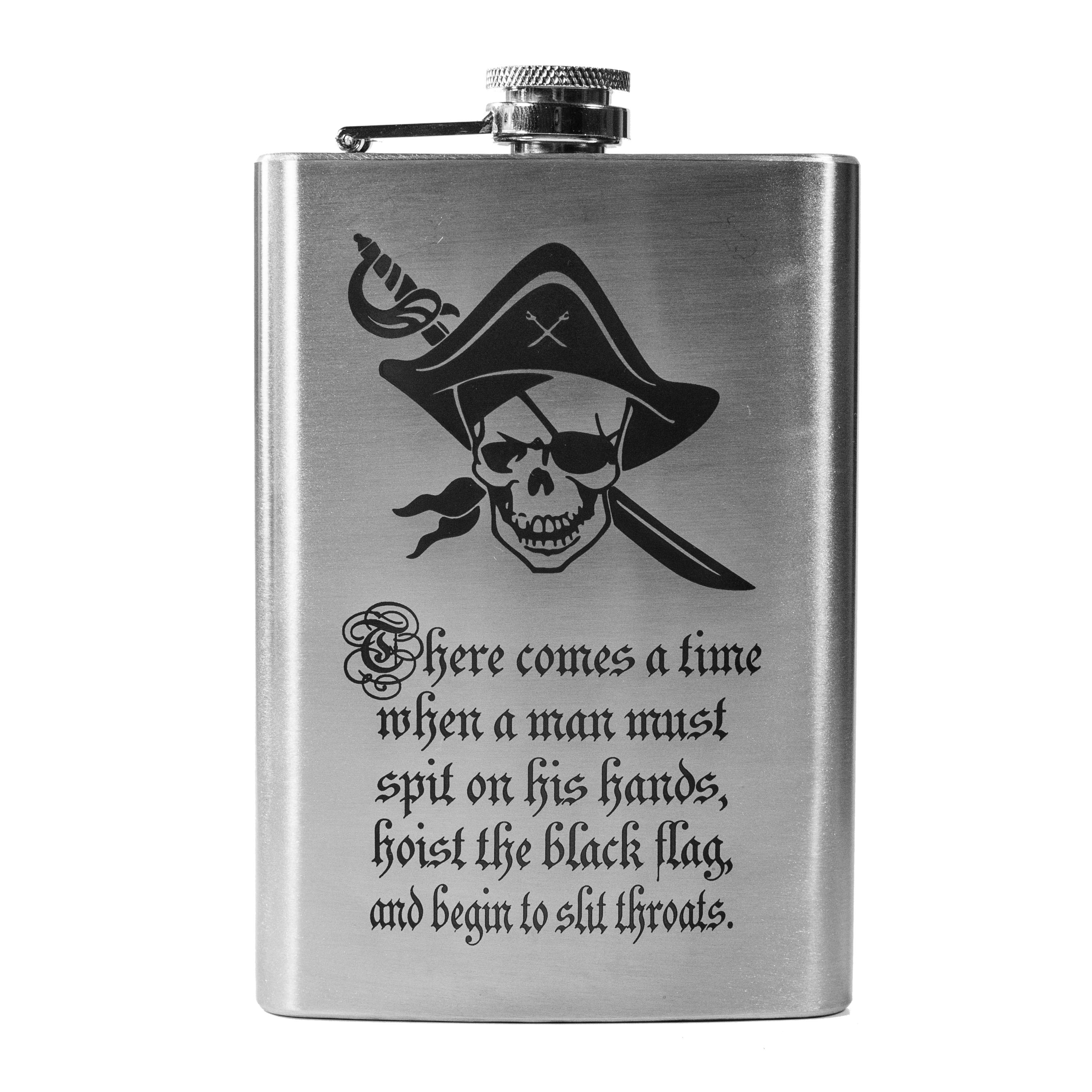 8oz There Comes a Time Stainless Steel Flask