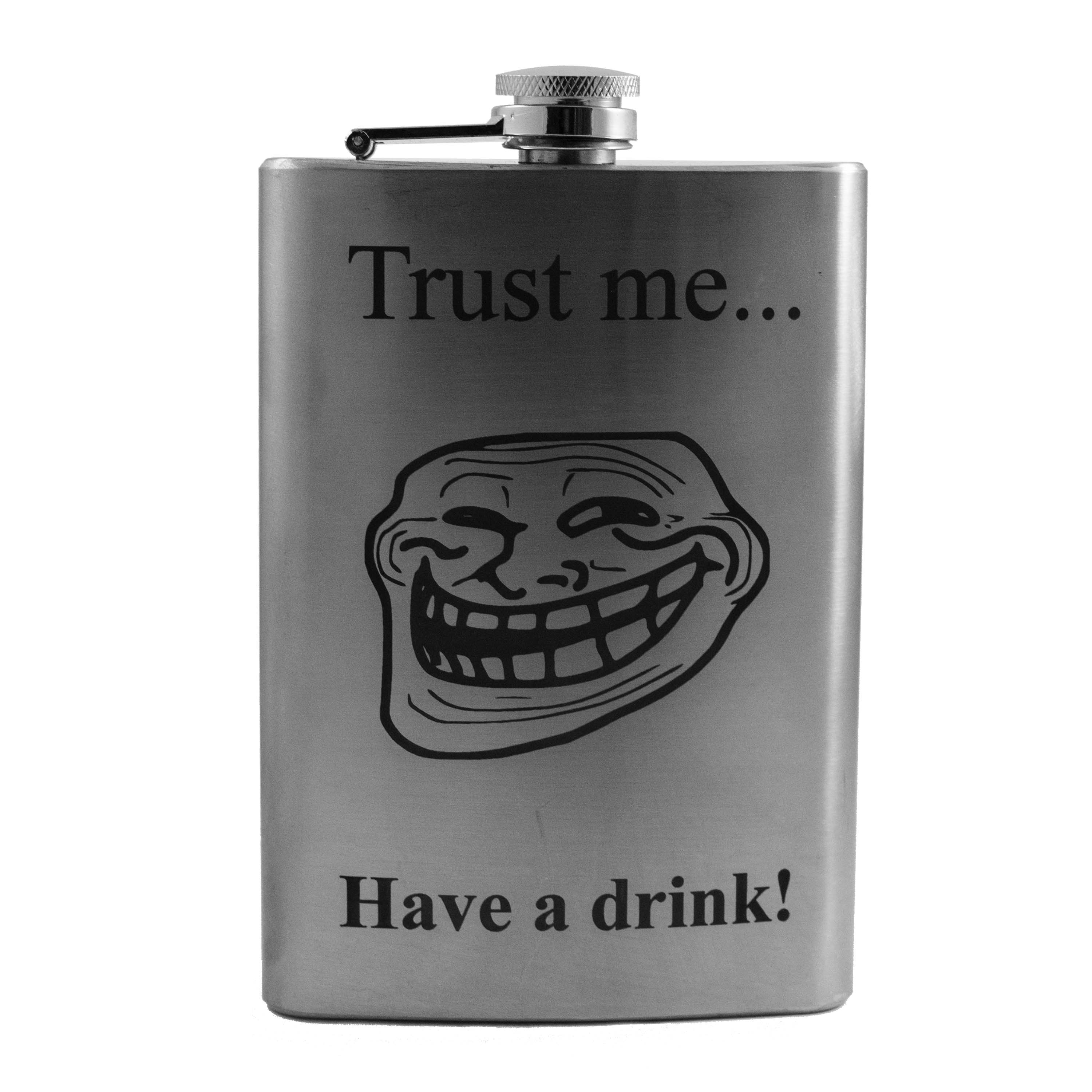 8oz Trust Me Have a Drink Stainless Steel Flask