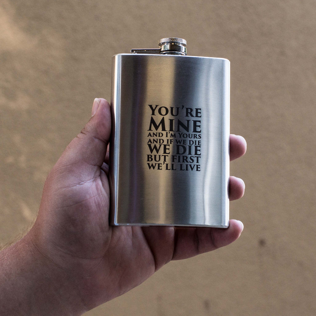 8oz You're Mine Stainless Steel Flask
