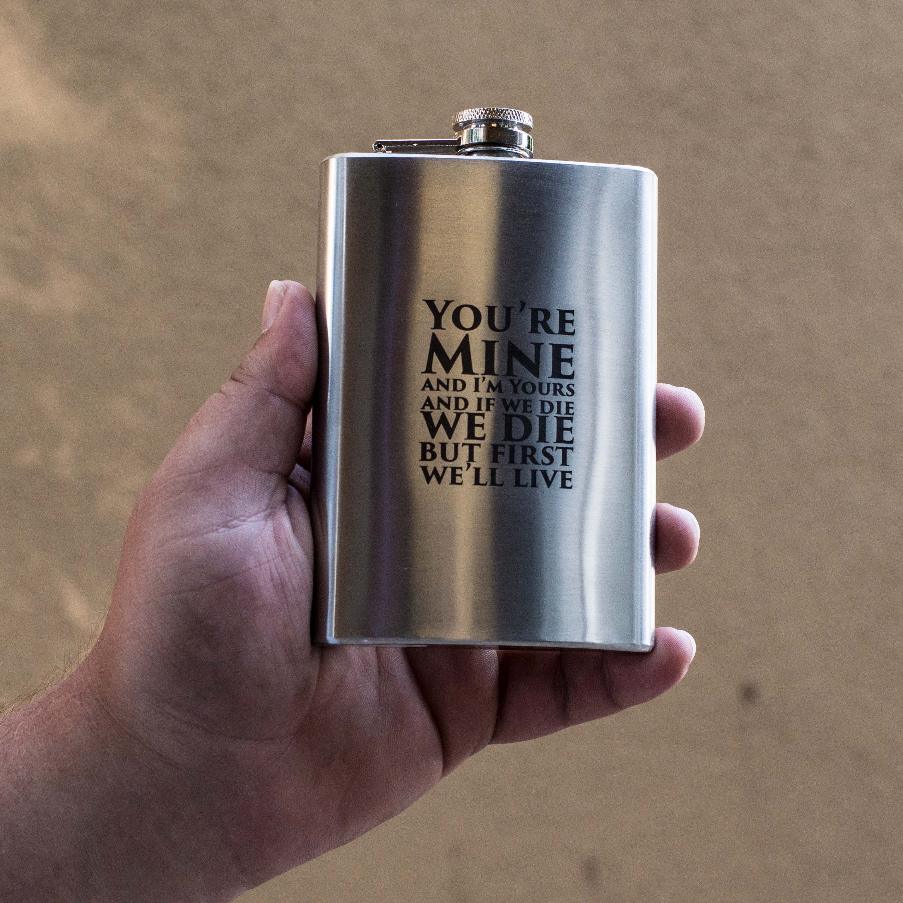 8oz You're Mine Stainless Steel Flask