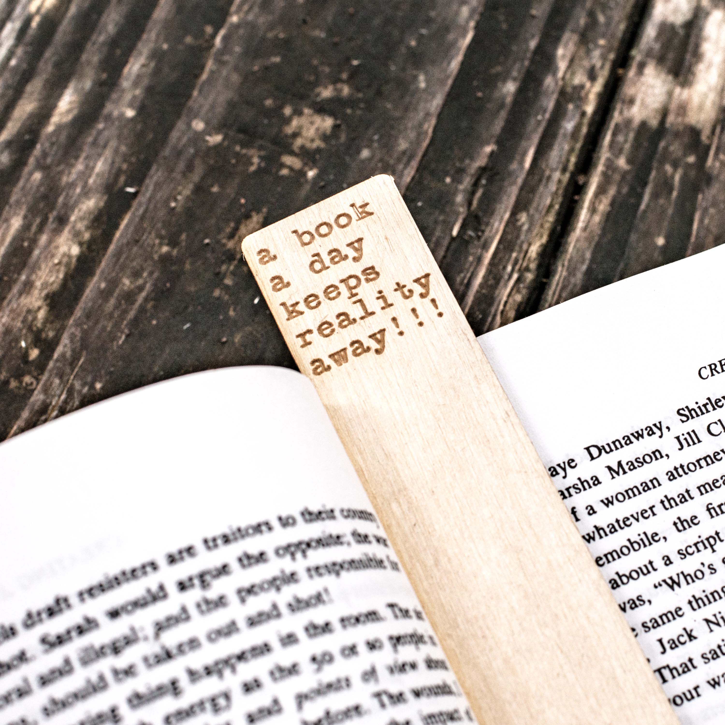 Bookmark - A Book a Day Keeps Reality Away