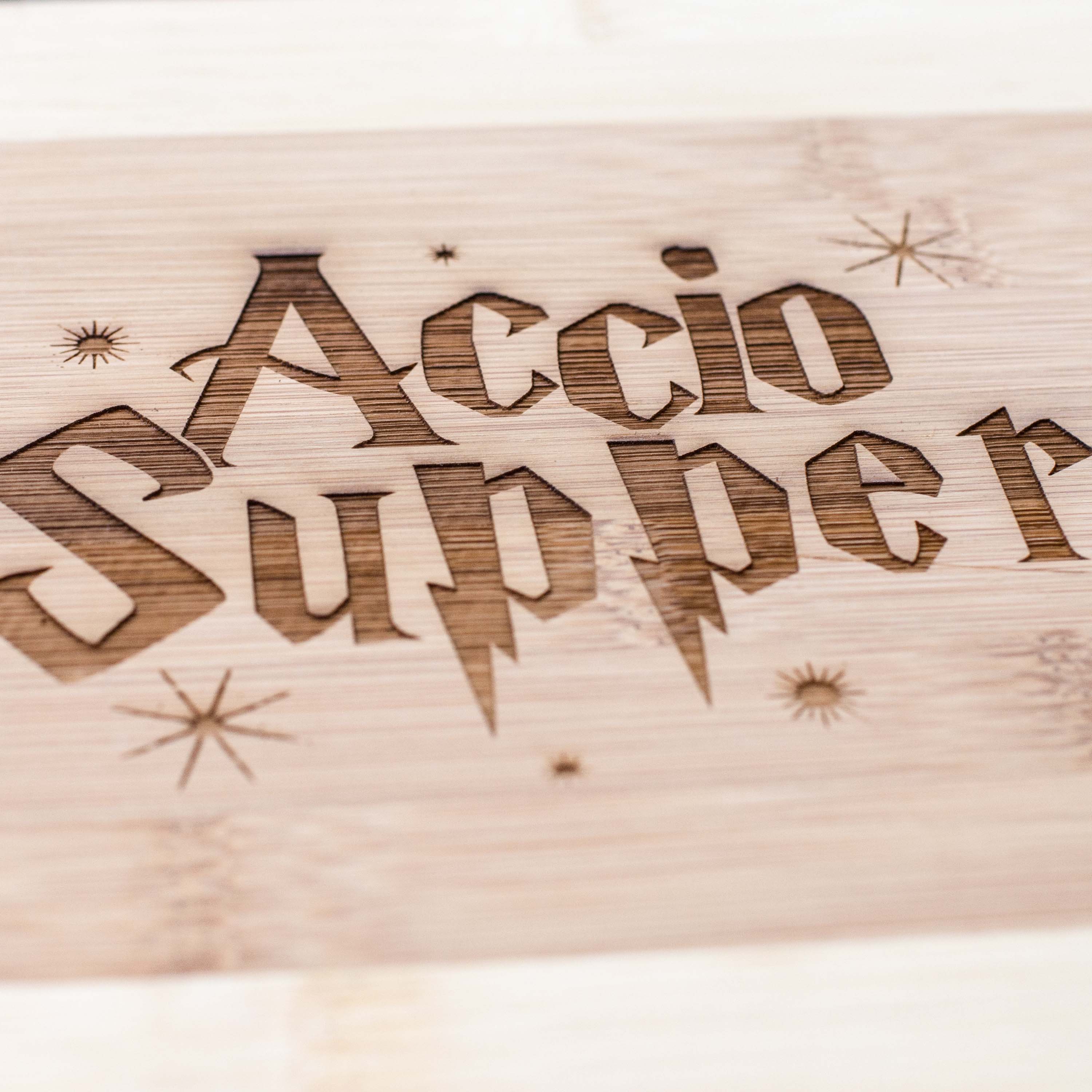 Accio Supper Cutting Board 14''x9.5''x.5'' Bamboo