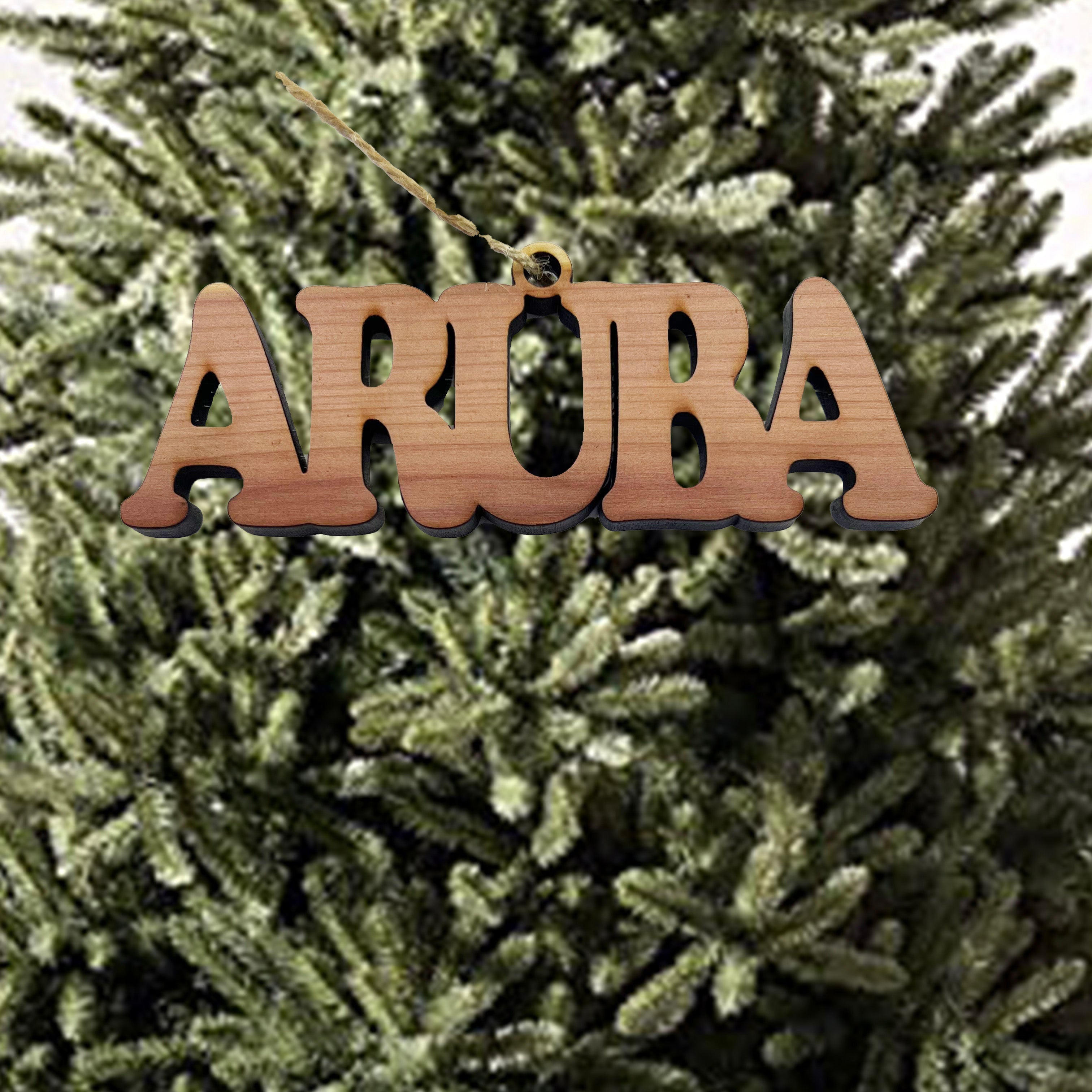 Aruba - Cedar Ornament