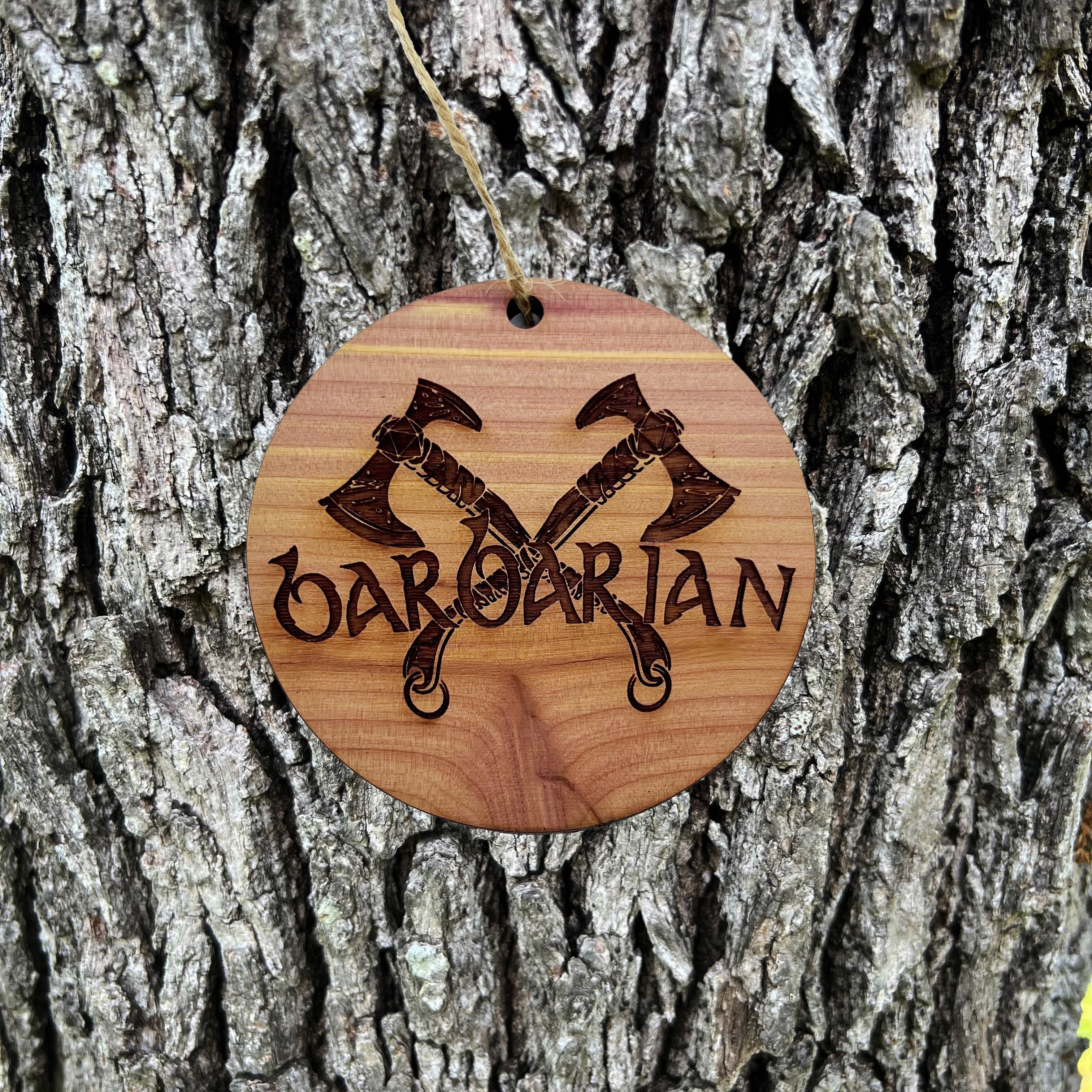 Barbarian - Cedar Ornament