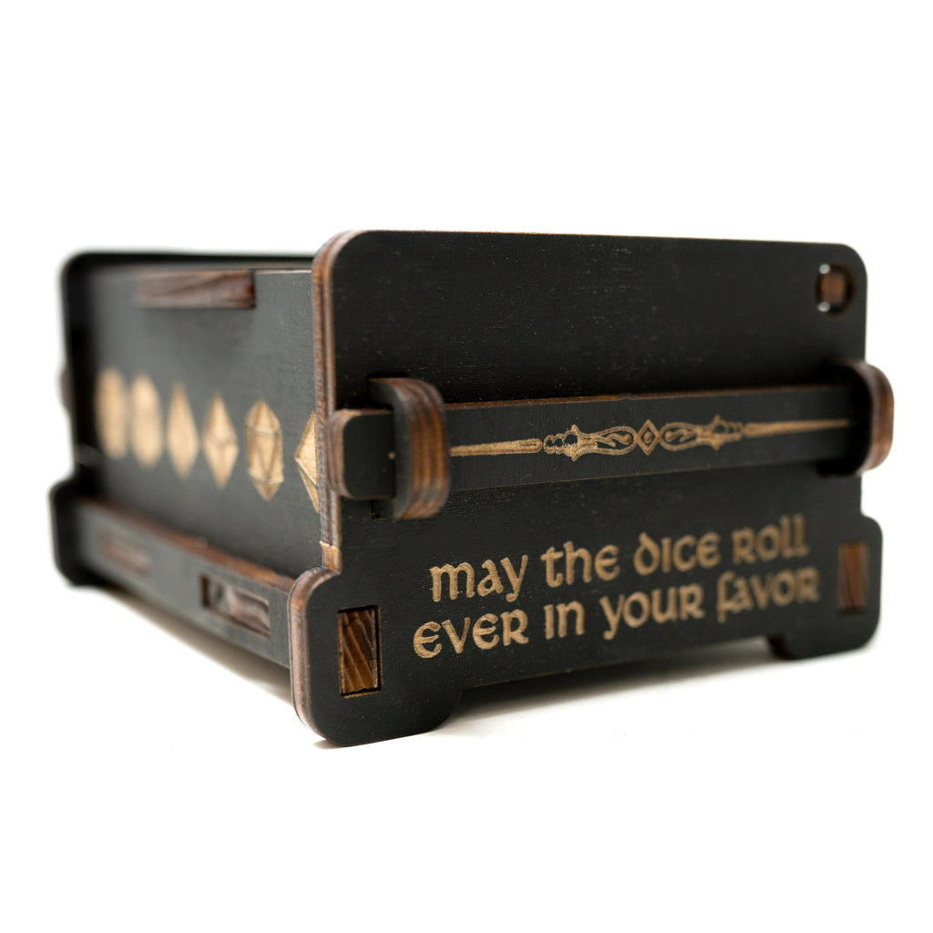 Dice Box - Black - Bard - 6x4x3