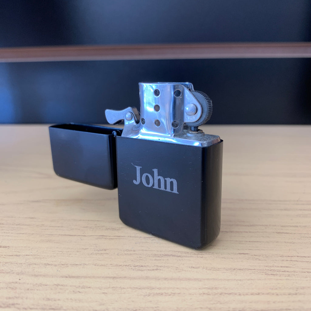 Black Lighter With your Name Personalized in Times New Roman