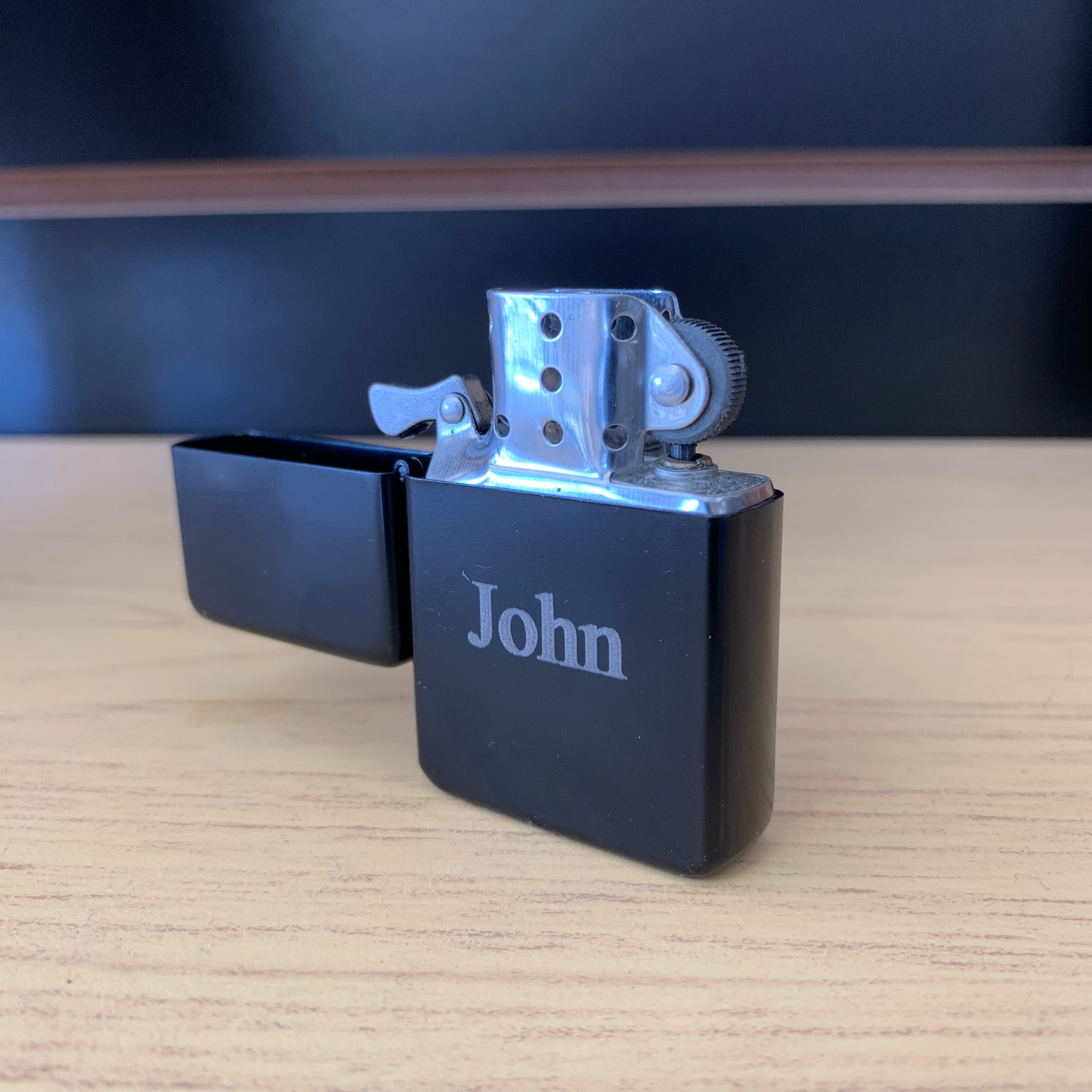 Black Lighter With your Name Personalized in Times New Roman