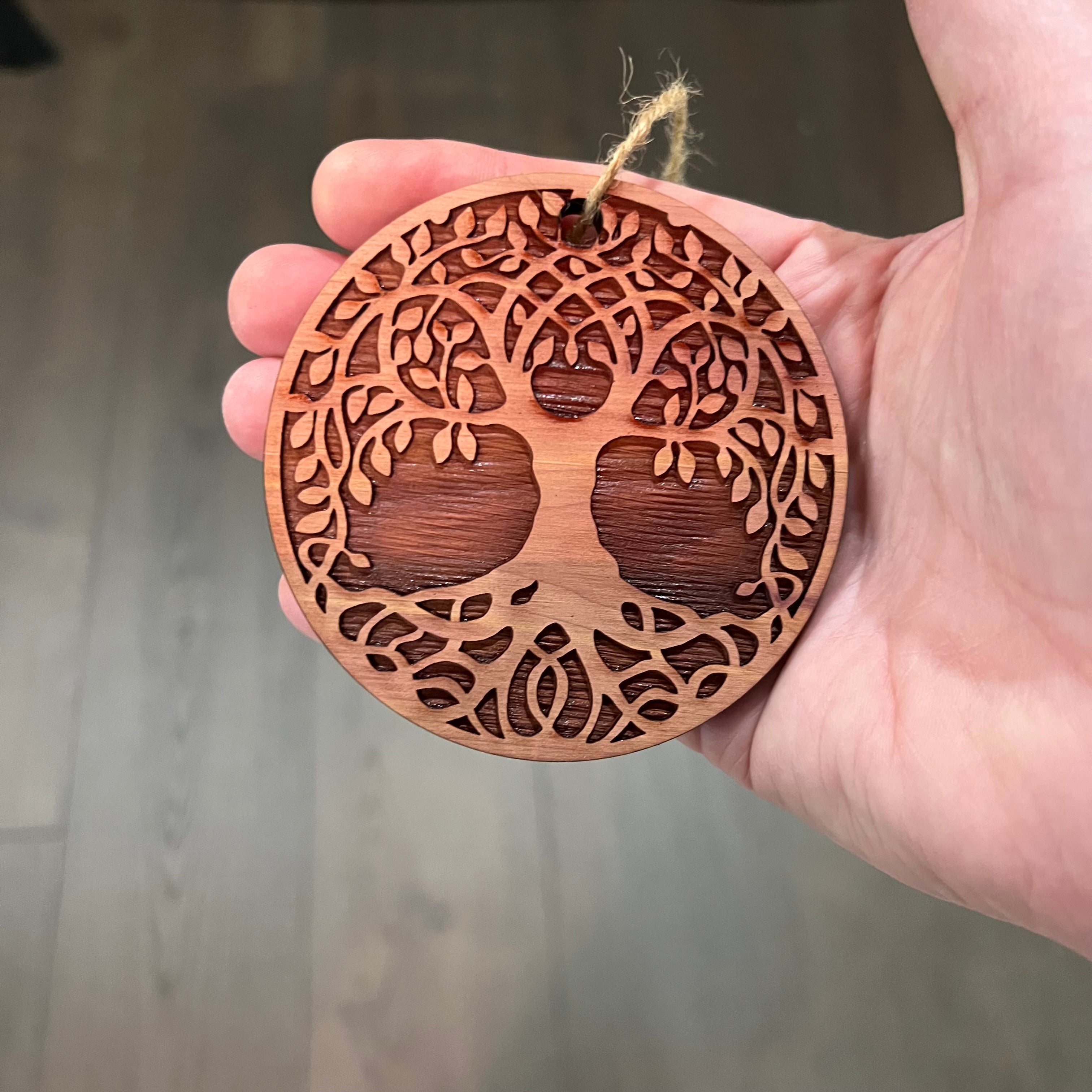 Cedar Ornament - Celtic Tree of Life