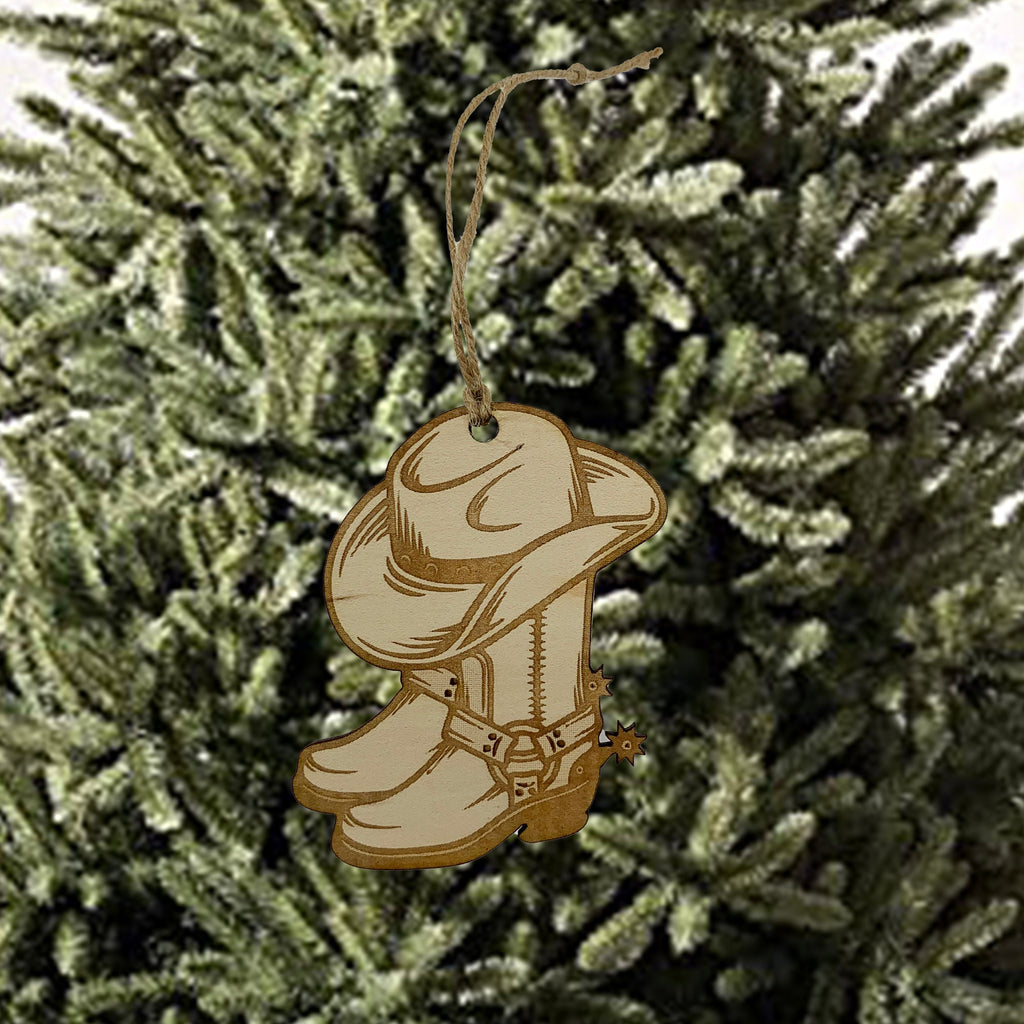 Cowboy Boots and Hat - Ornament