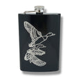 8oz BLACK Ducks Flask