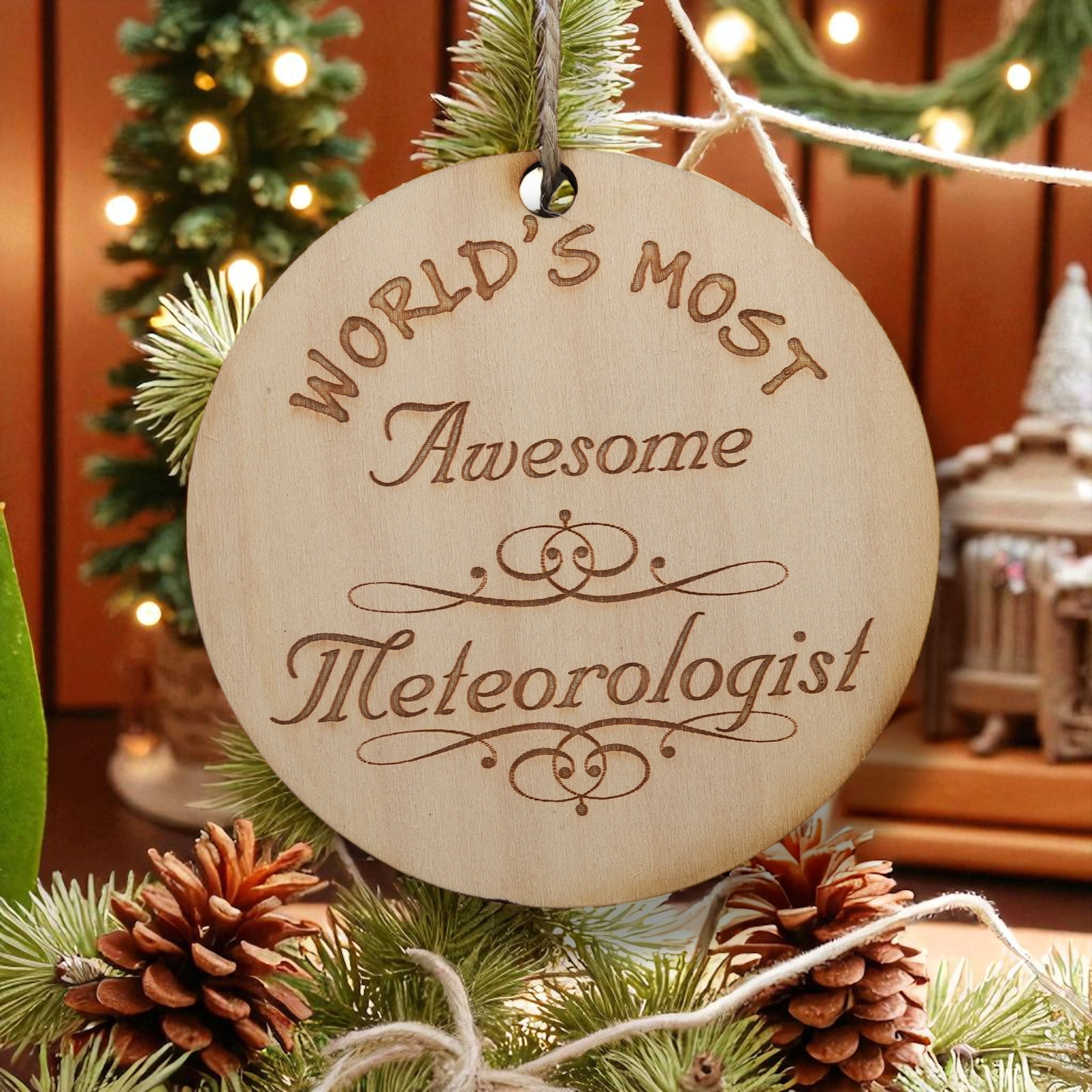 Worlds most Awesome Meteorologist - Ornament