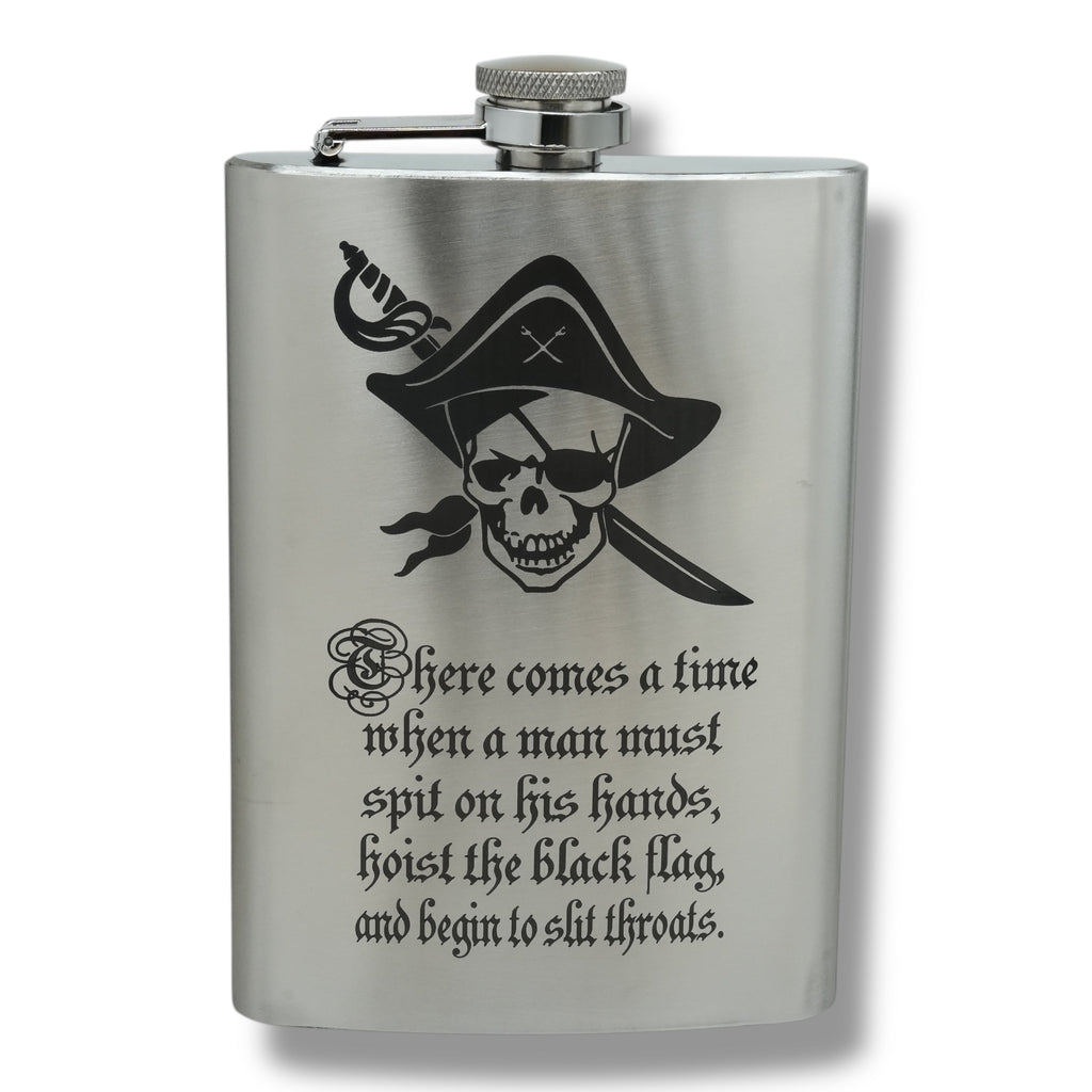 8oz There Comes a Time Stainless Steel Flask