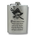 8oz There Comes a Time Stainless Steel Flask