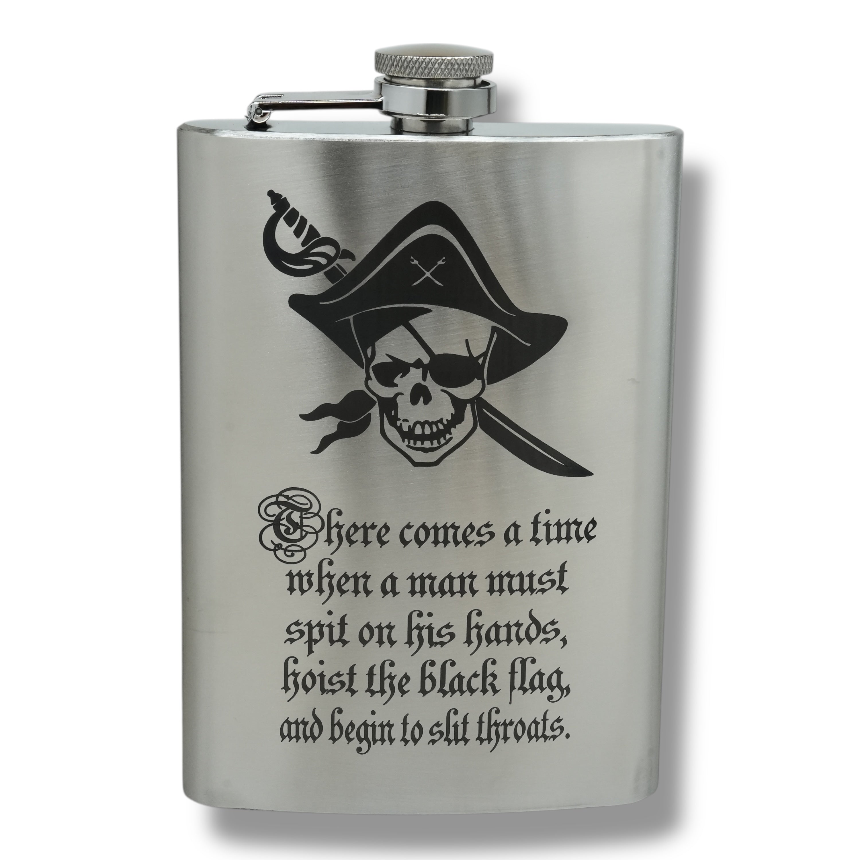 8oz There Comes a Time Stainless Steel Flask