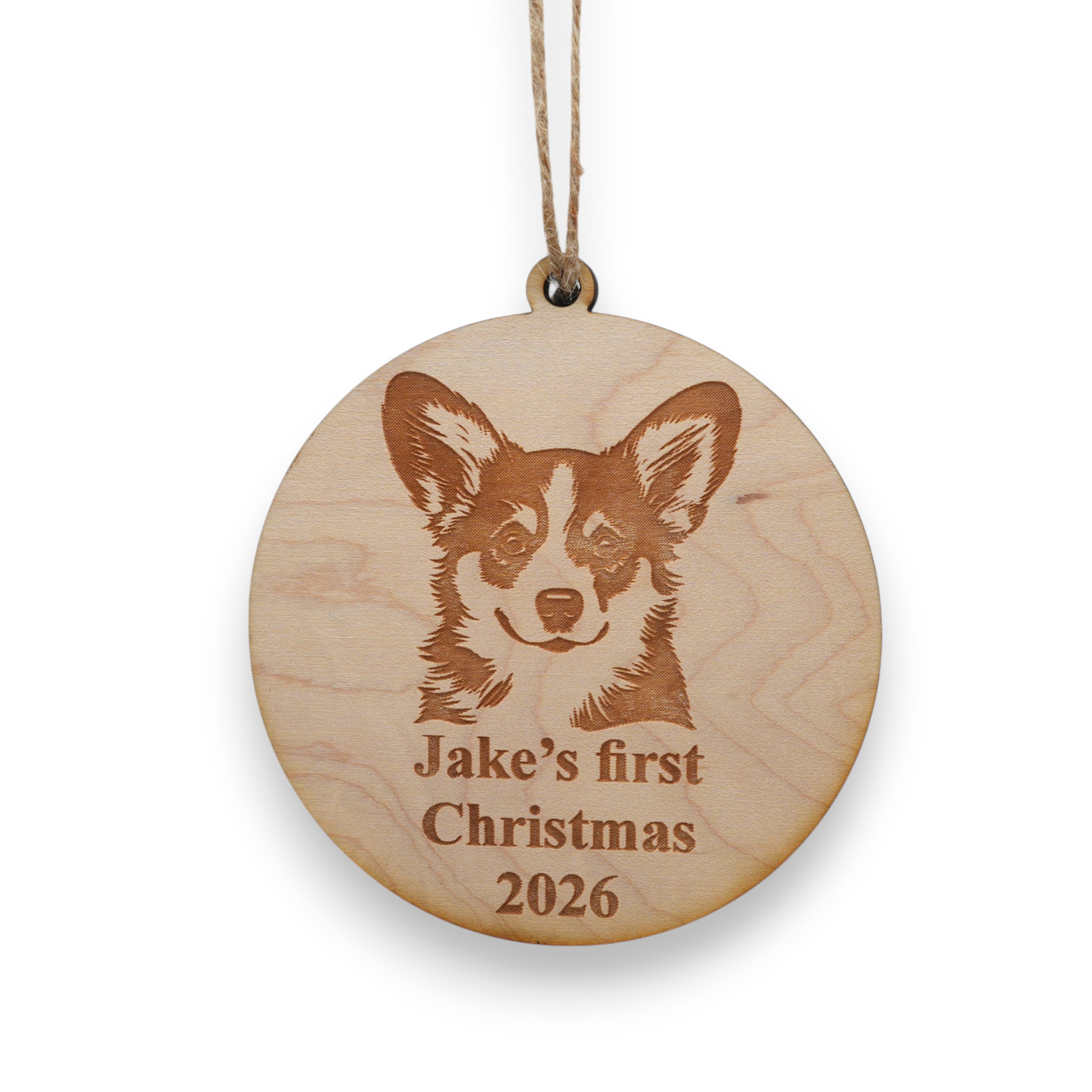 Ornament - Animals - PERSONALIZED - Raw Wood