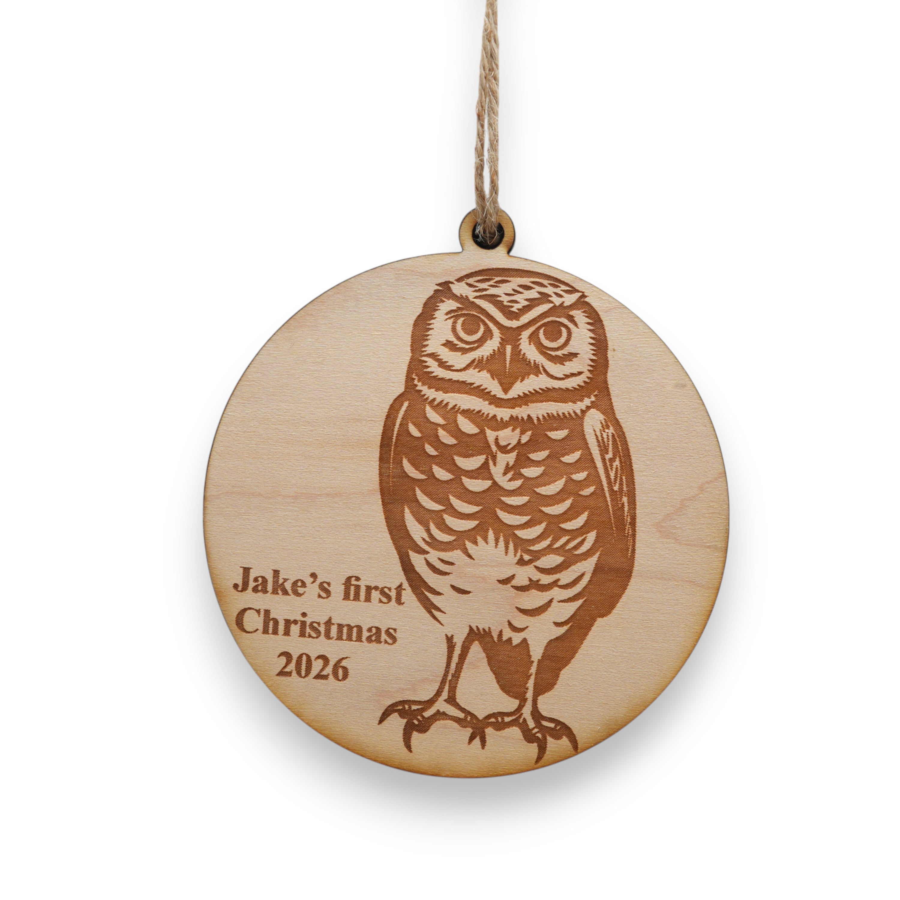 Ornament - Animals - PERSONALIZED - Raw Wood
