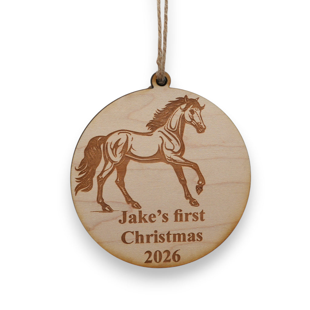 Ornament - Animals - PERSONALIZED - Raw Wood