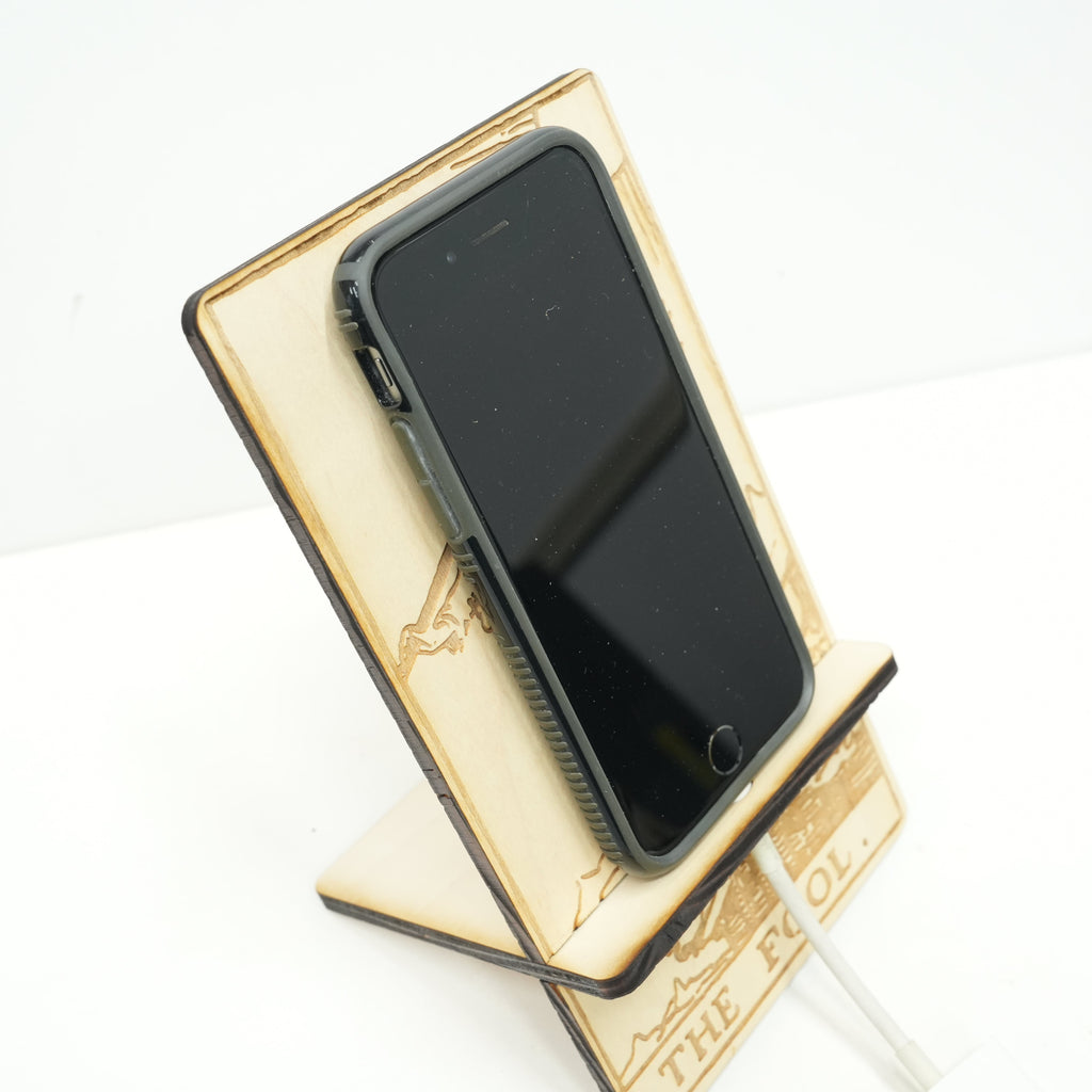 Easel - Cell phone and Pad - The Fool Tarot Card