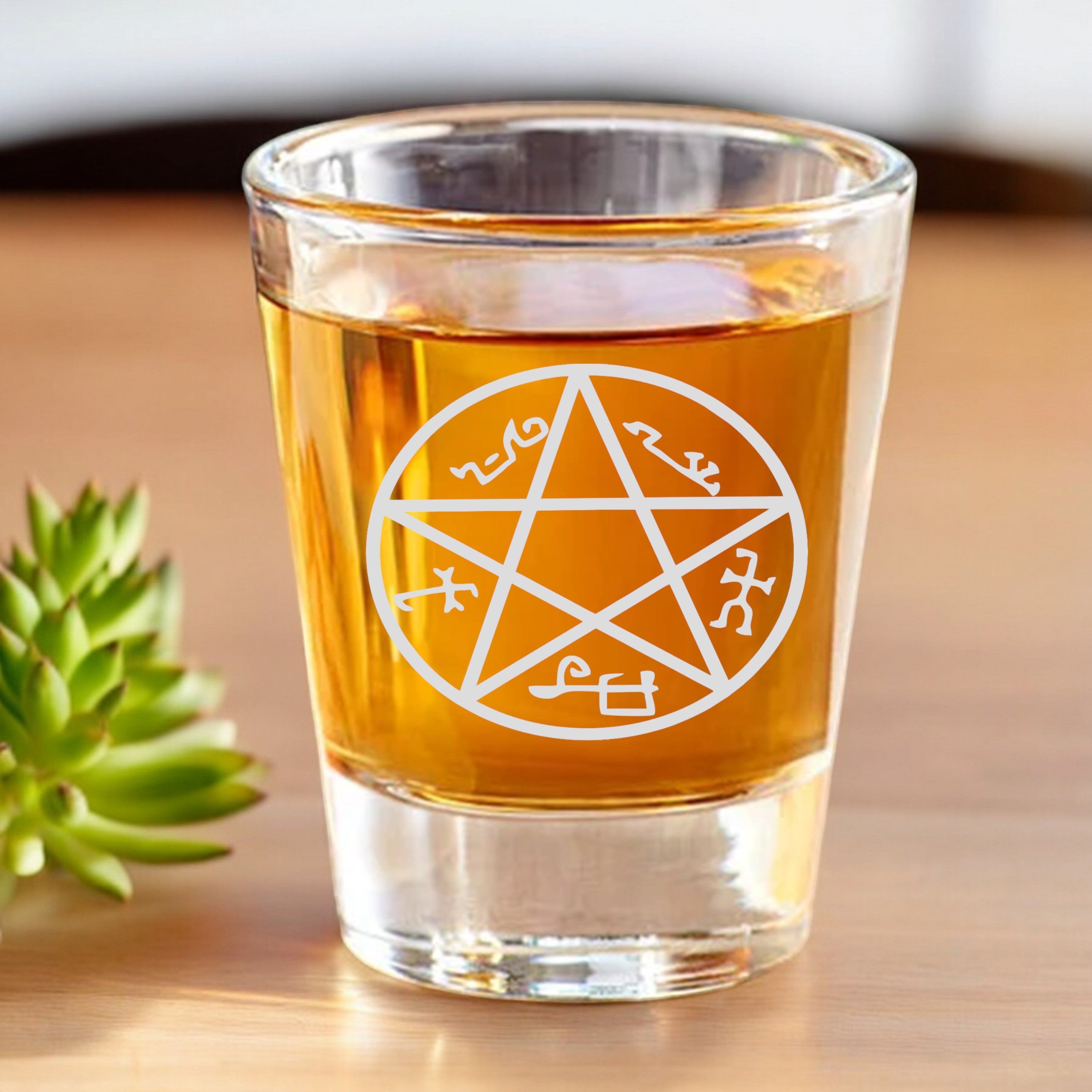 2oz Demon Trap Shotglass LASER