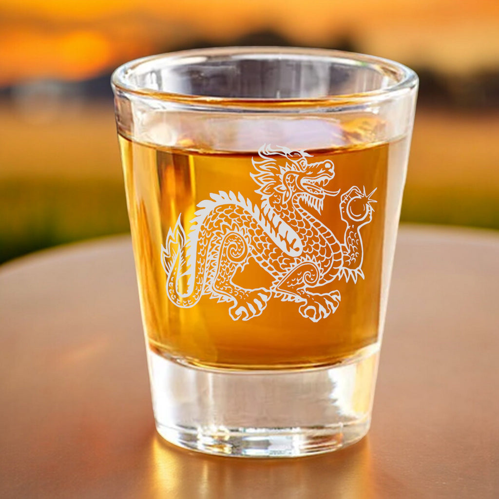 2oz Dragon two Shot glass