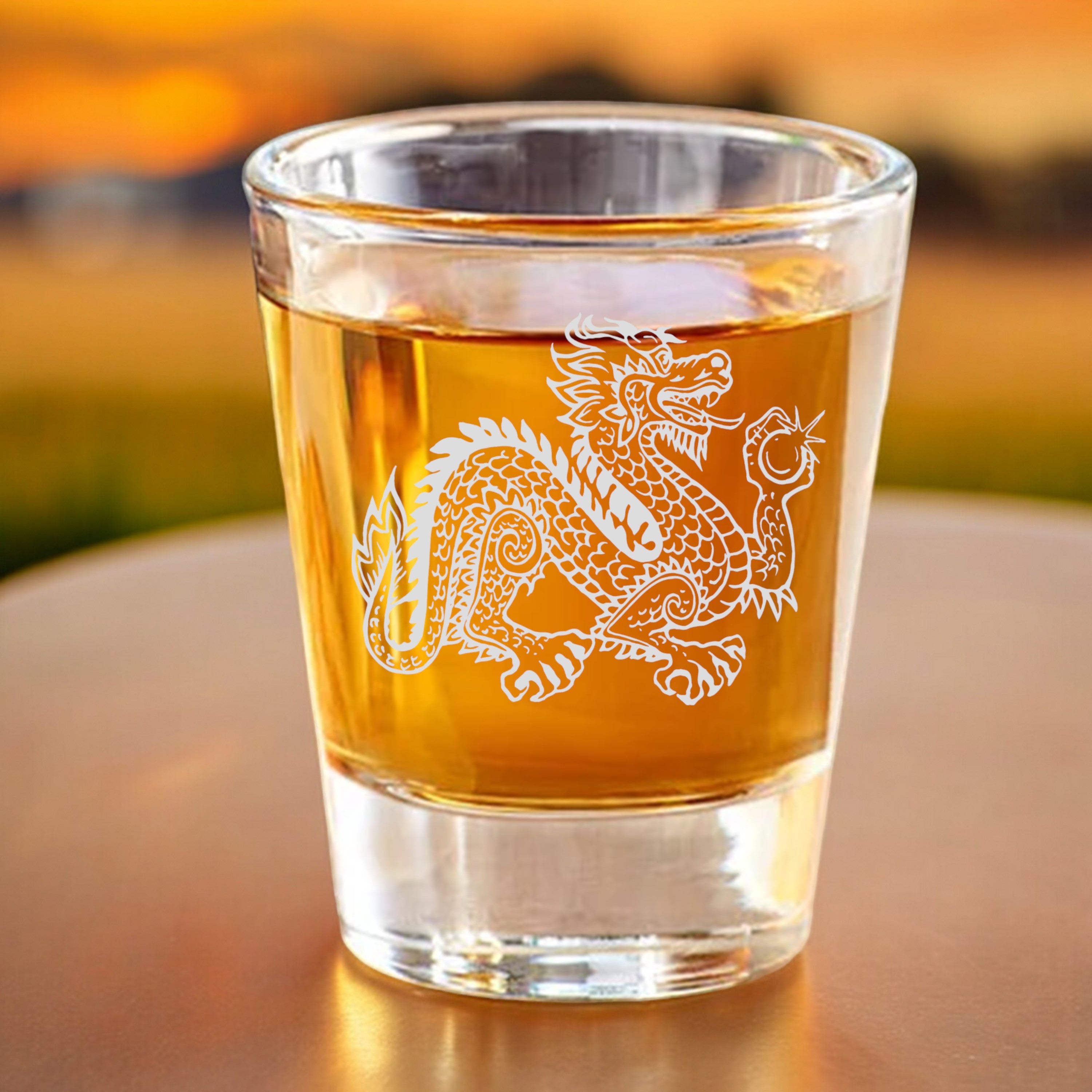 2oz Dragon two Shot glass