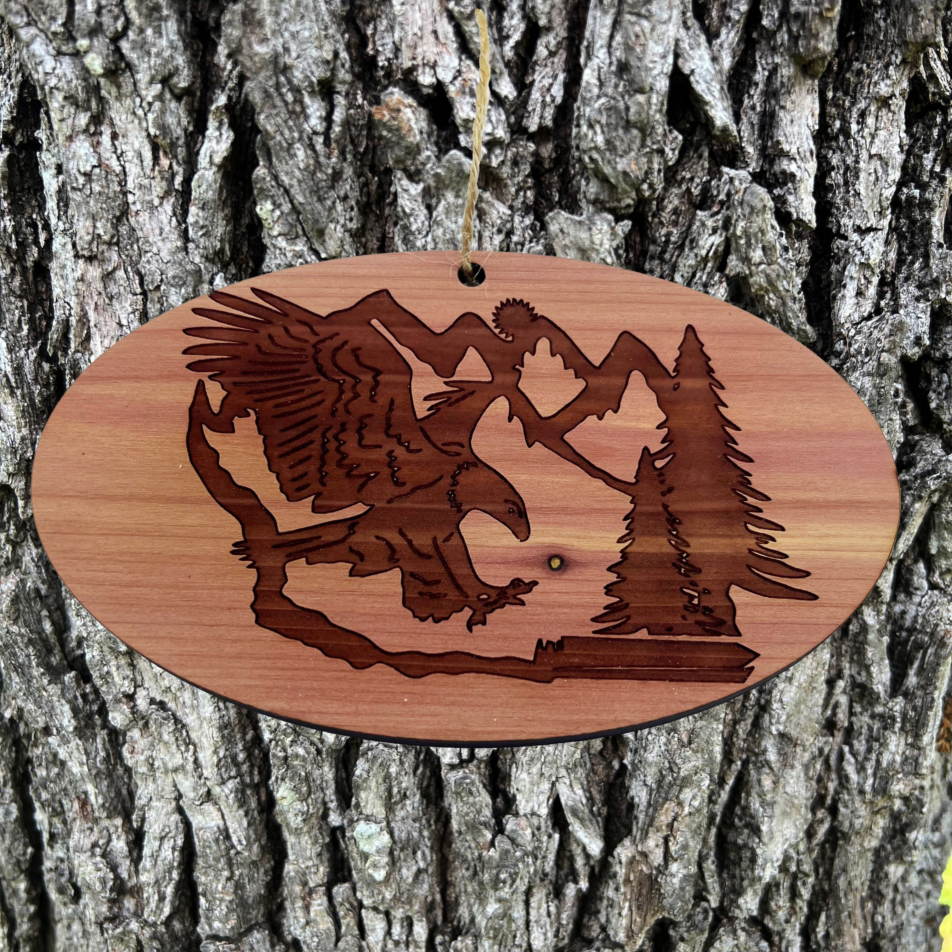 Eagle Mountain - Cedar Ornament