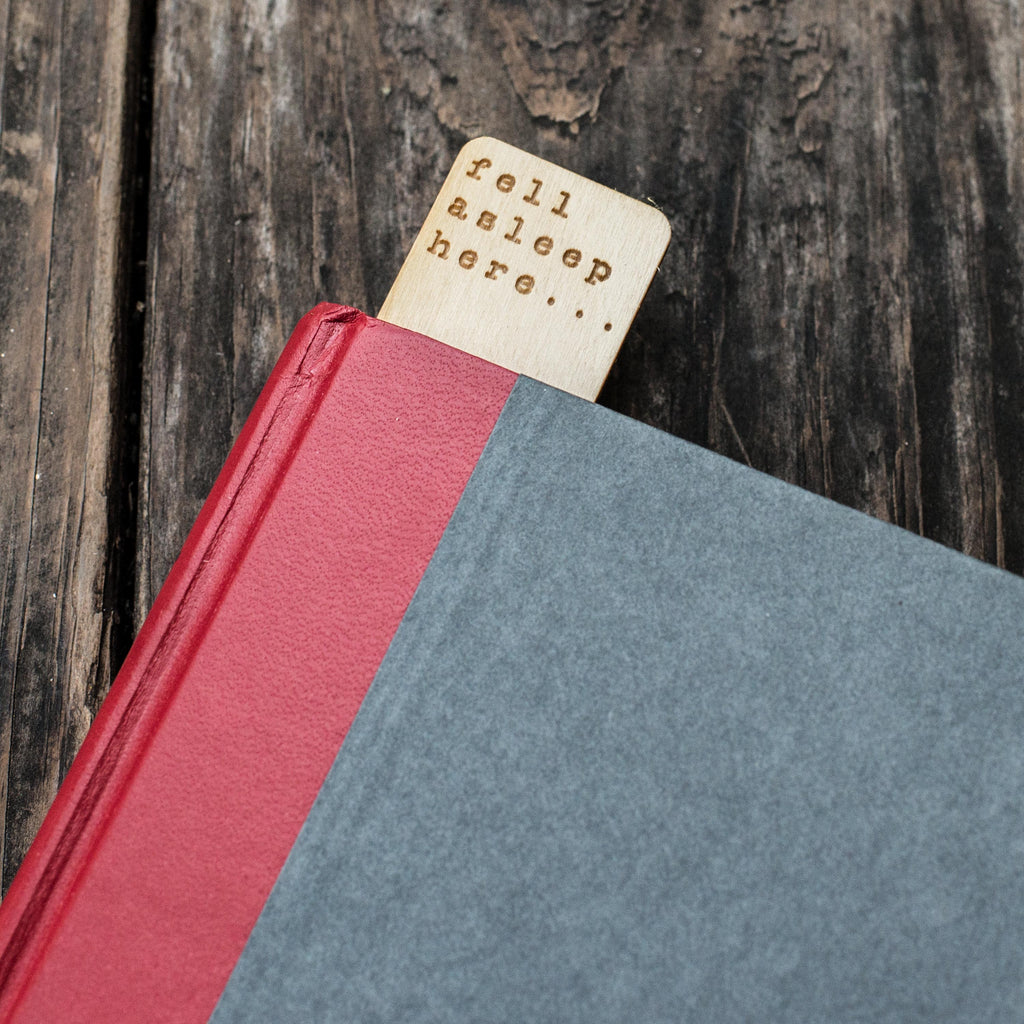 Bookmark - Personalized - Fell asleep here