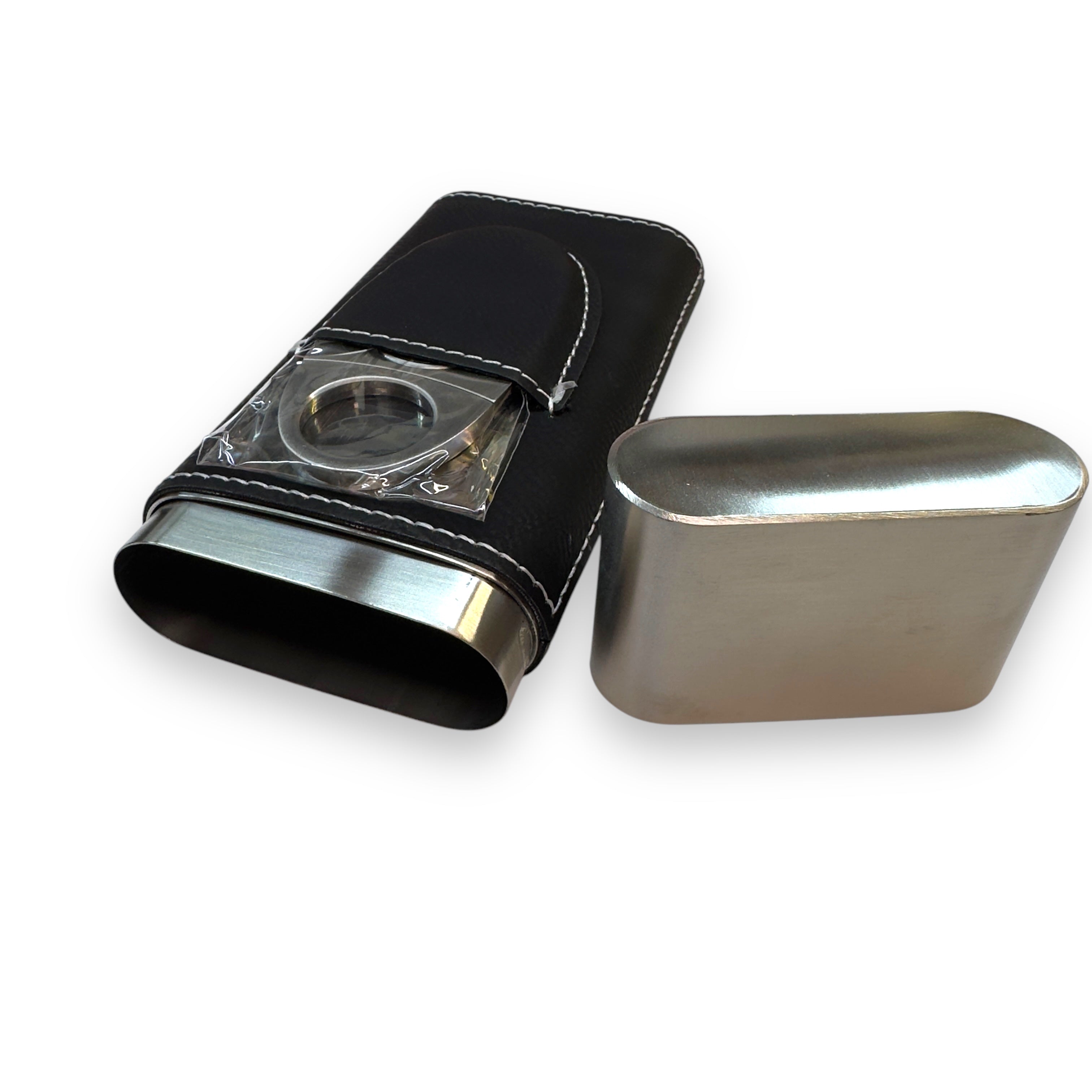 Cigar Case with Cutter - Father Grandpa Hero - Leather