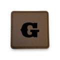 Coaster - PERSONALIZED - SET OF 2 - Leather or Stitched Cork