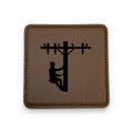 Coaster - Lineman - SET OF 2 - Leather or Stitched Cork