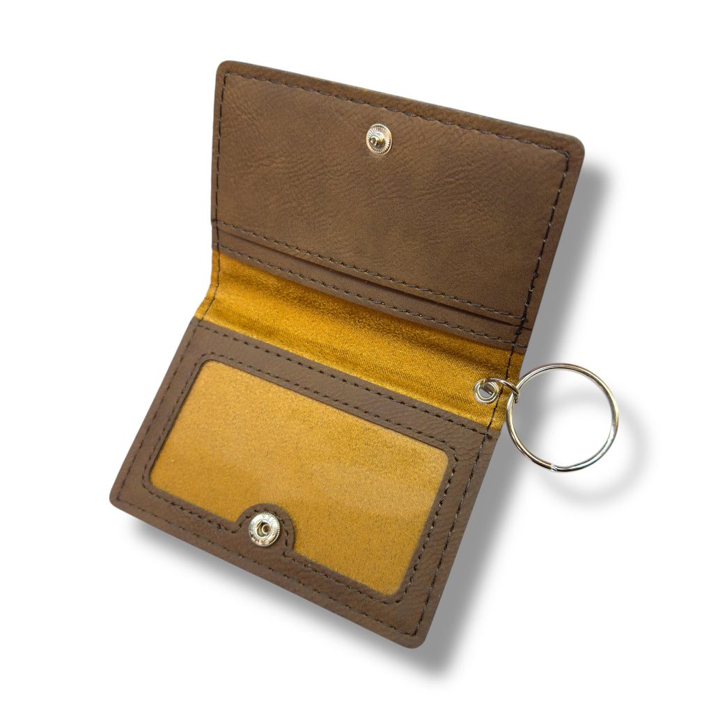 Keychain ID Holder Wallet - Worlds Best Grandma - Leather
