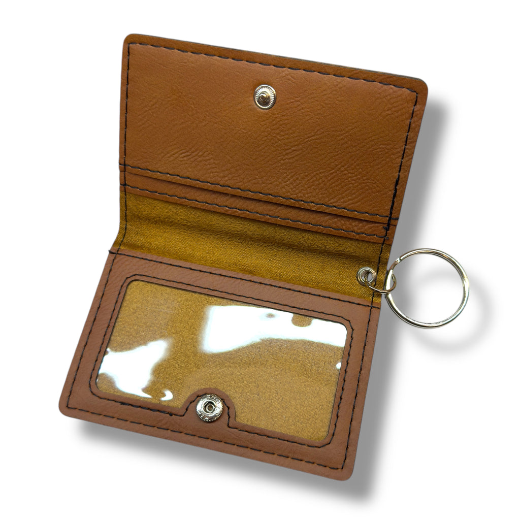 Keychain ID Holder Wallet - Worlds Best Grandma - Leather