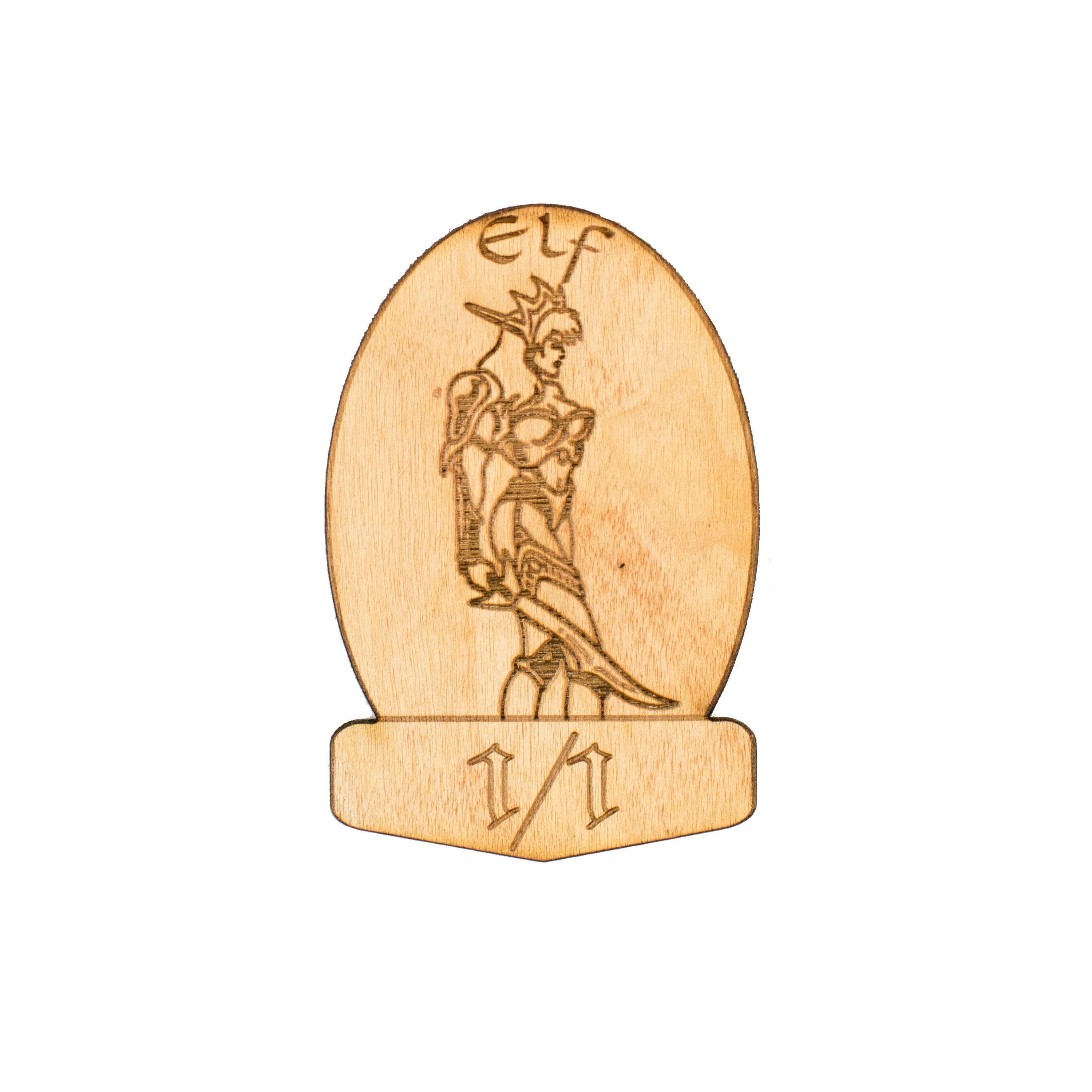 6 Elf Game Tokens 2"x3"