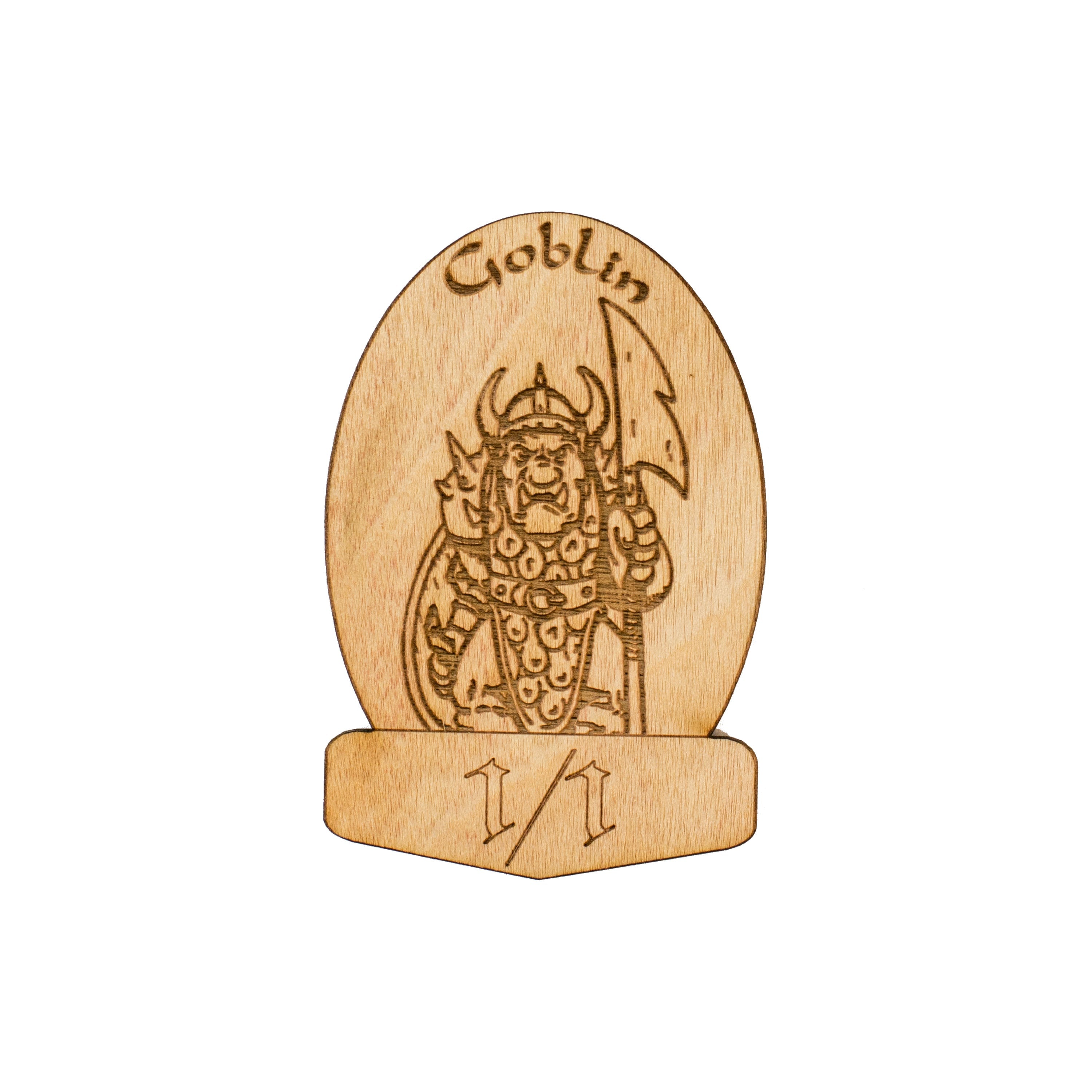 6 Goblin Game Tokens 2"x3"