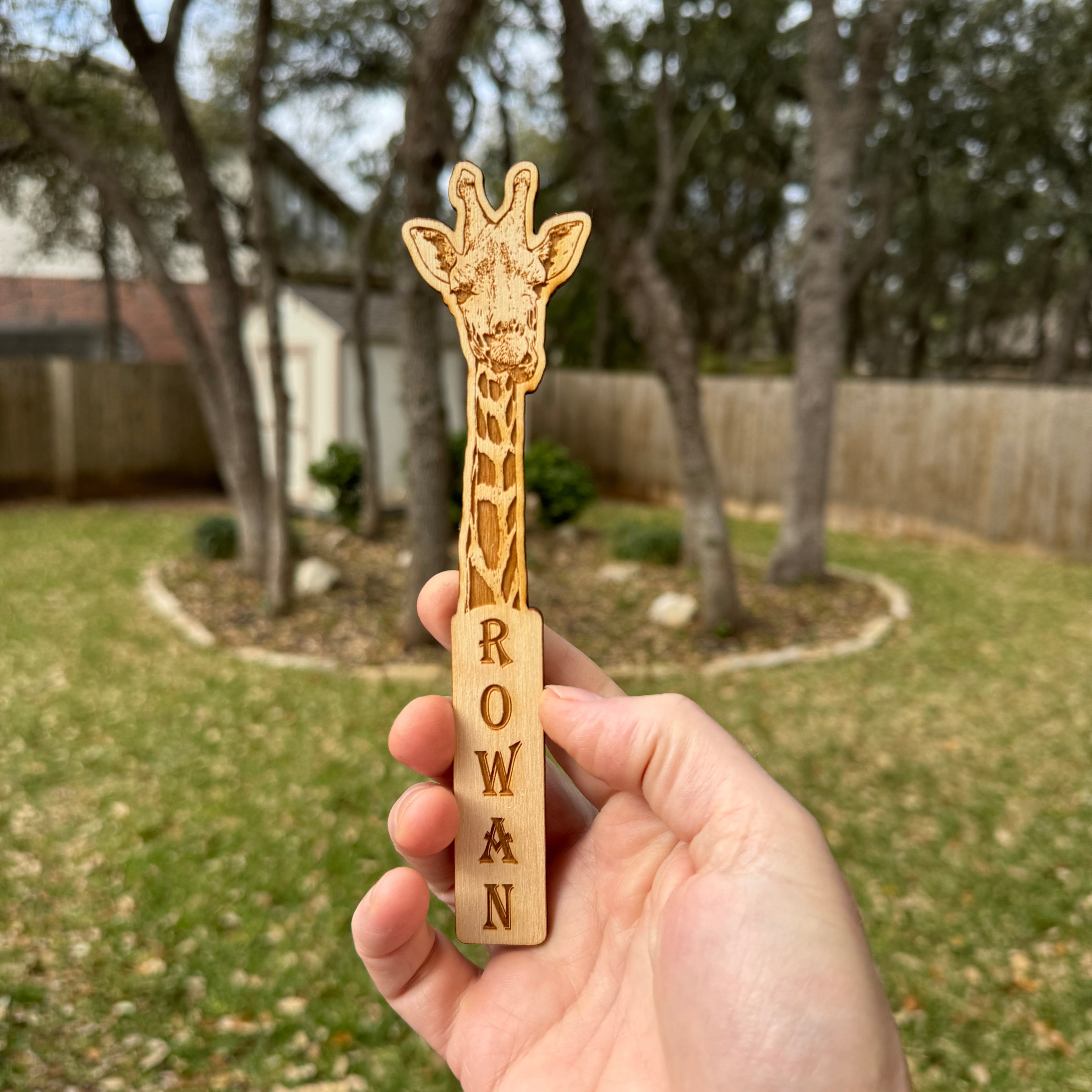 Bookmark - PERSONALIZED - Giraffe