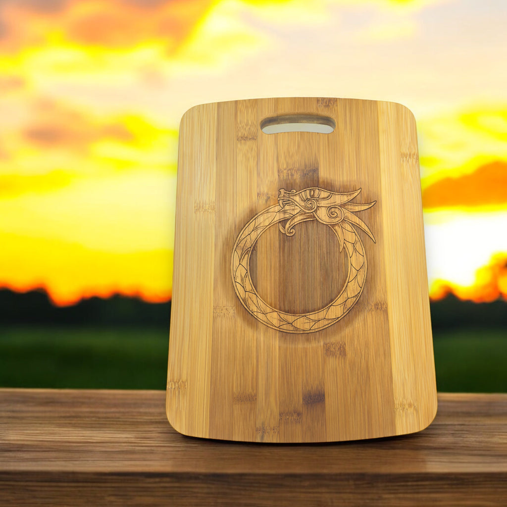 Celtic Dragon - Cutting Board 14''x9.5''x.5'' Bamboo