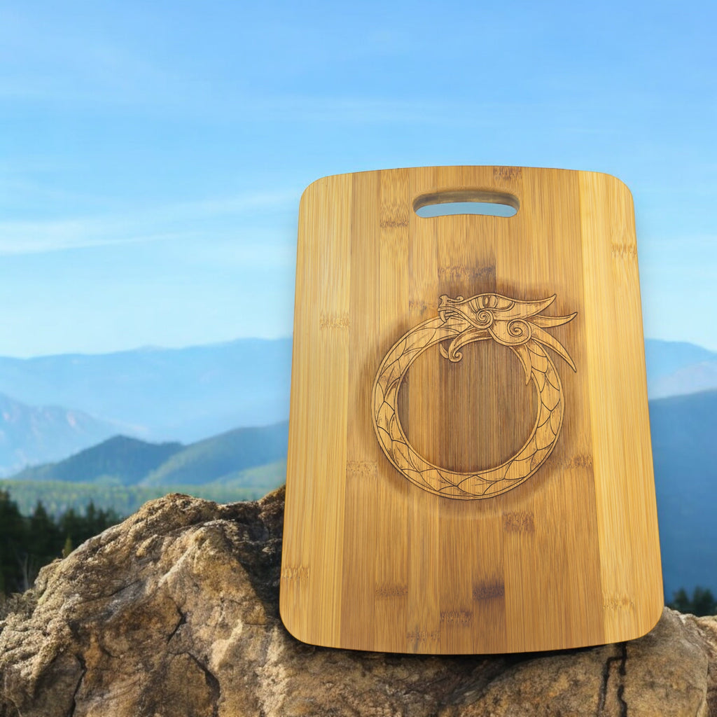Celtic Dragon - Cutting Board 14''x9.5''x.5'' Bamboo