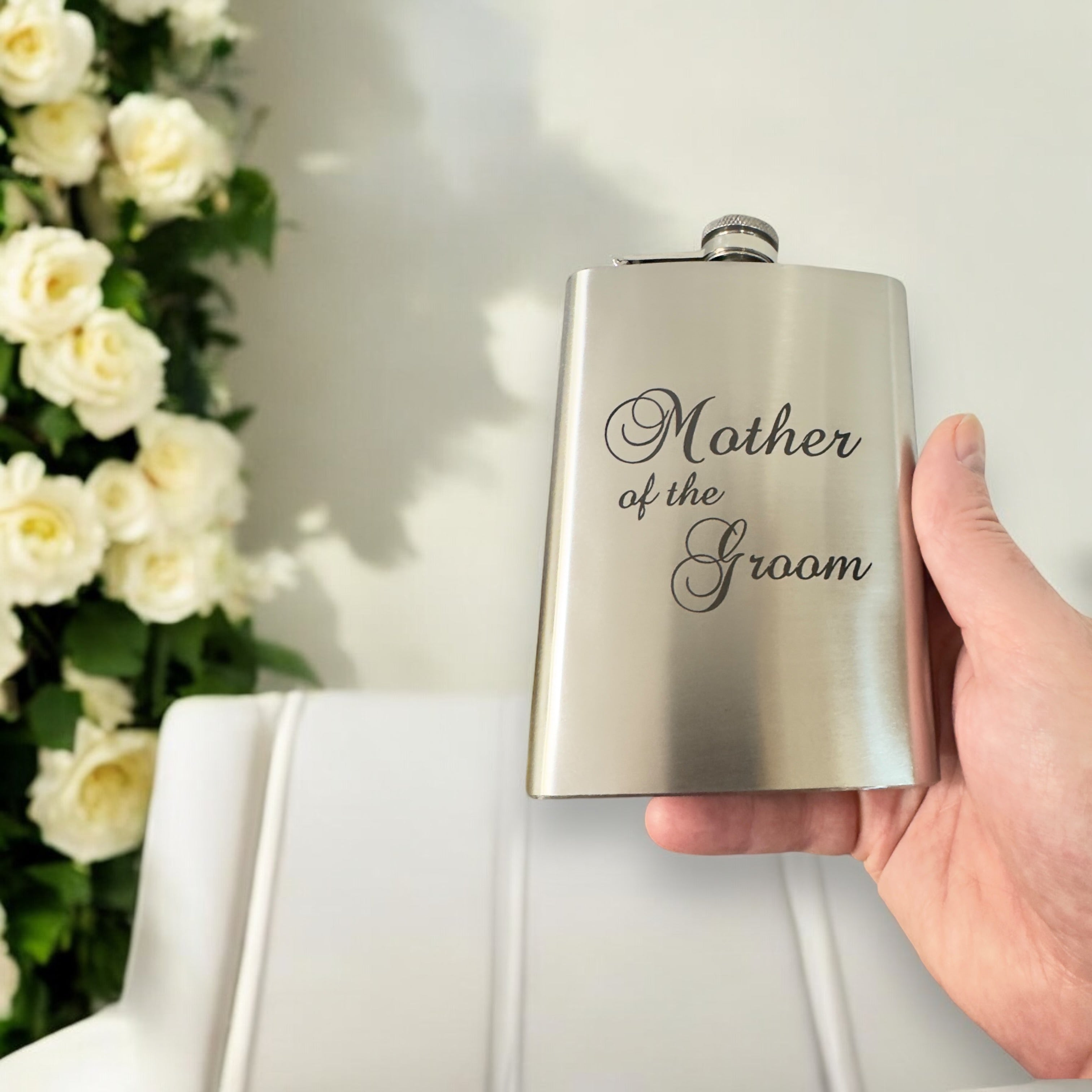 8oz Mother of the Groom Stainless Steel Flask