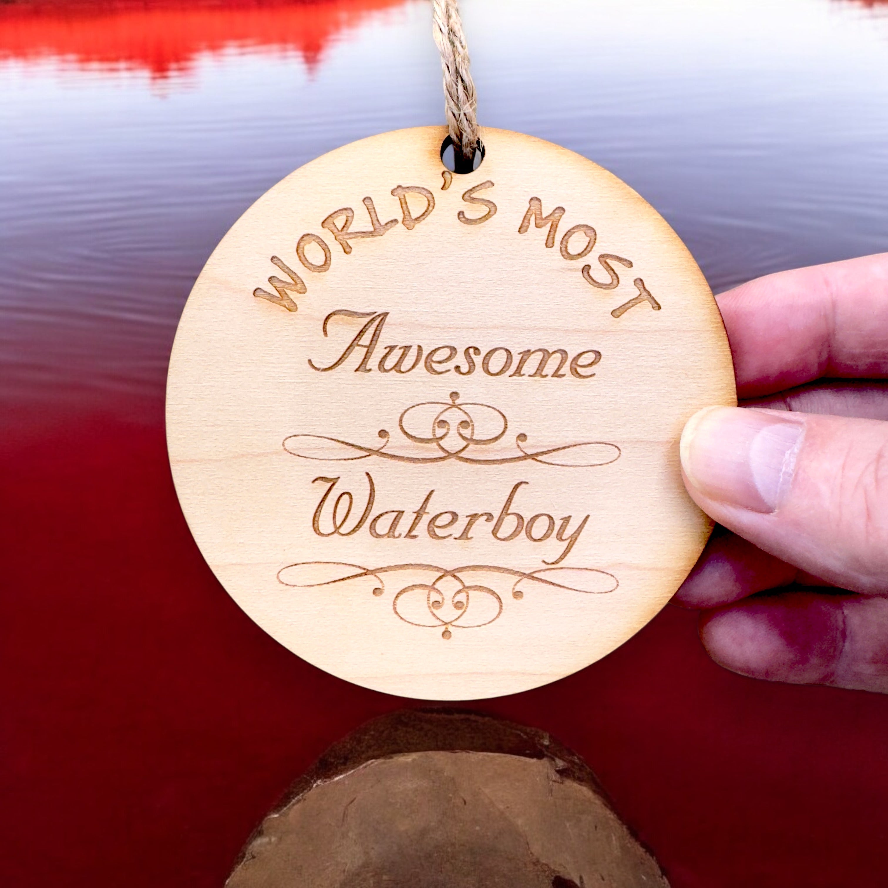 Worlds most Awesome Waterboy - Ornament