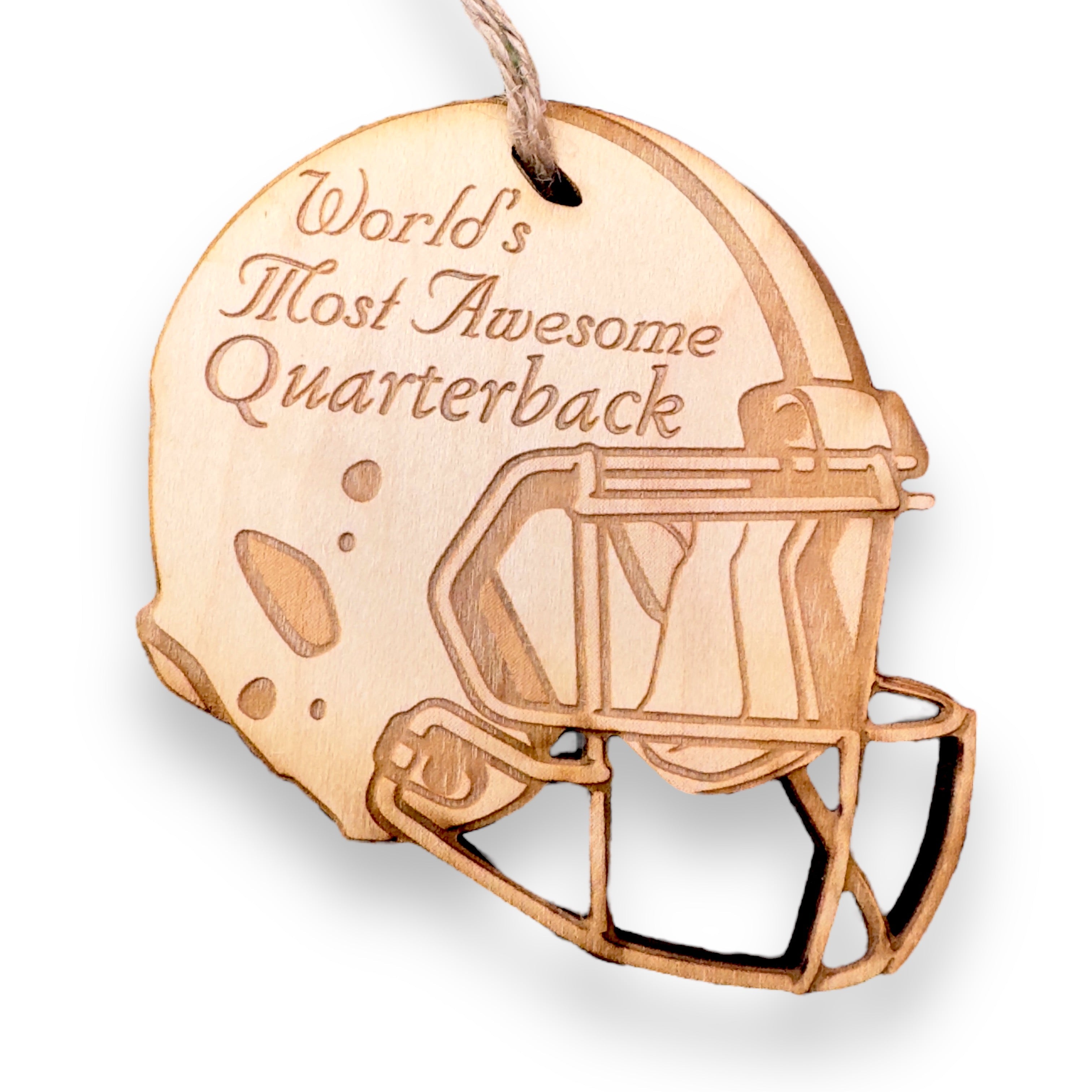 Worlds most Awesome Quarterback - Ornament